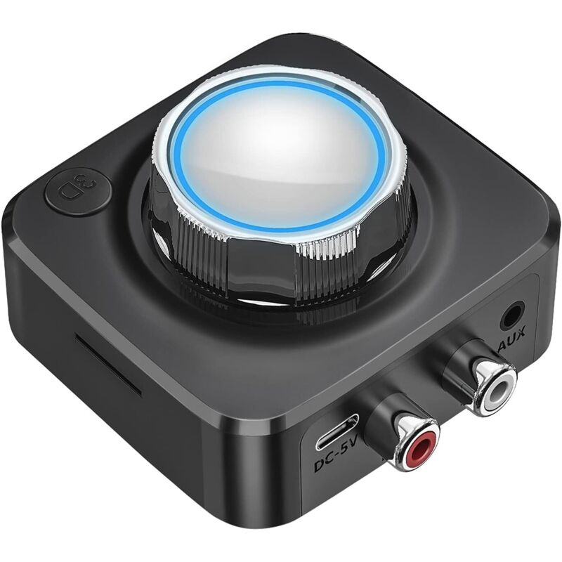 Bluetooth-audio-empfängeradapter Für Musikstreaming-systeme, Drahtloser Audioadapter Mit Rca-, Aux- Und 3,5-mm-anschlüssen Für Smartphones, Pcs, Autolautsprecher Und Tf-karten