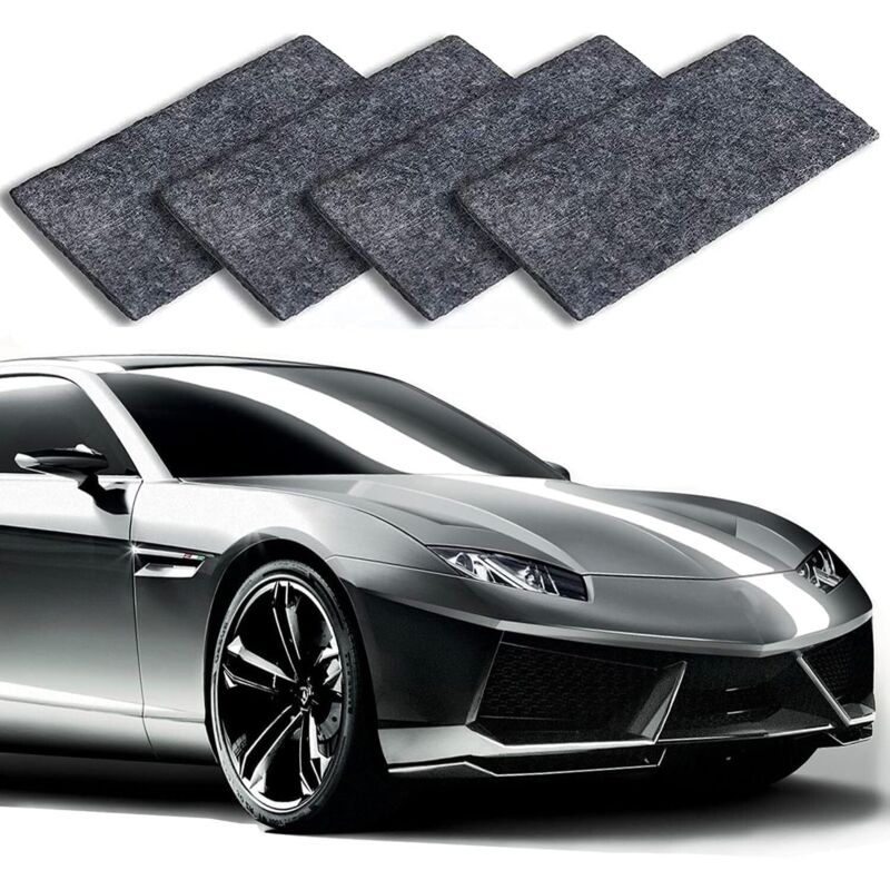 Nano-glitzertuch Für Autokratzer (4 Stück), Nano-zaubertuch Zur Autokratzerentfernung, Autokratzertuch, Multifunktionstuch Zum Polieren Von Oberflächen (2010 Cm)