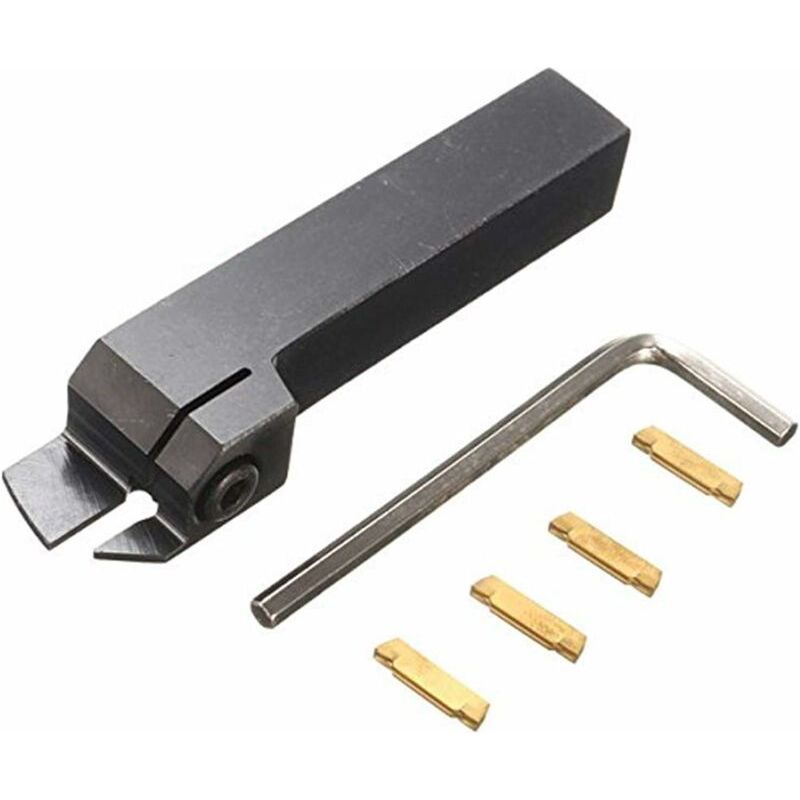 Zubehör Für Metalldrehmaschinen, Mgehr1616-3 Außennutwerkzeug, 3 Mm Schneidwerkzeug, Mit 4 Mgmn300 Wendeschneidplatten, Schwarz (set)