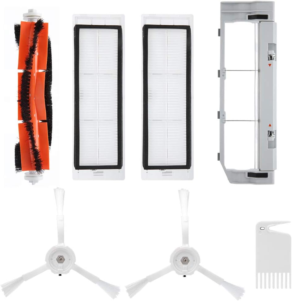 Zubehörset Für Saugroboter – 2 Seitenbürsten, 2 Hepa-filter, 1 Mittelbürste, 1 Reinigungsklinge Und Schutzabdeckung
