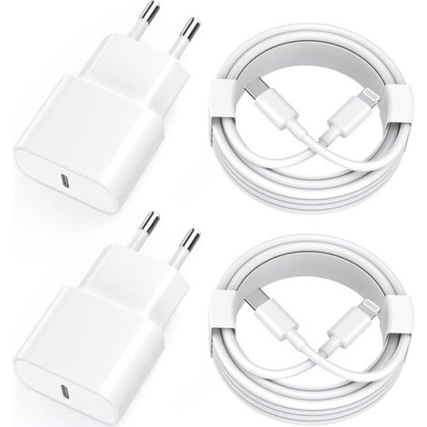 20-w-schnellladegerät Kompatibel Mit Iphone 14, 13, 12, 11, Pro Max, Xs, Xr, X, 2 M Lightning-auf-usb-c-kabel, Netzteil