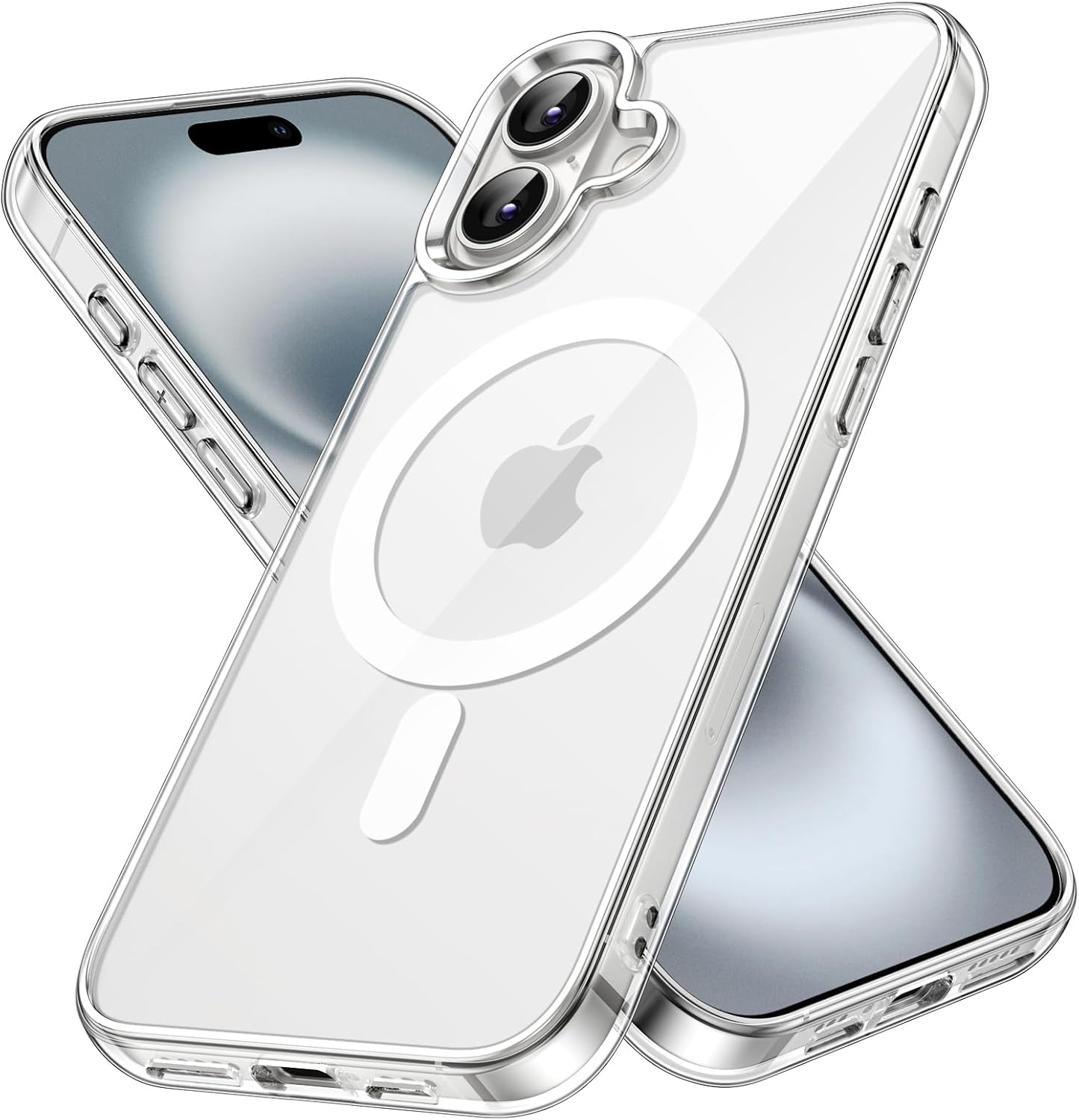 Stoßfeste, Transparente Magnethülle Für Iphone 16 (6,1 Zoll) – Magsafe-kompatibel