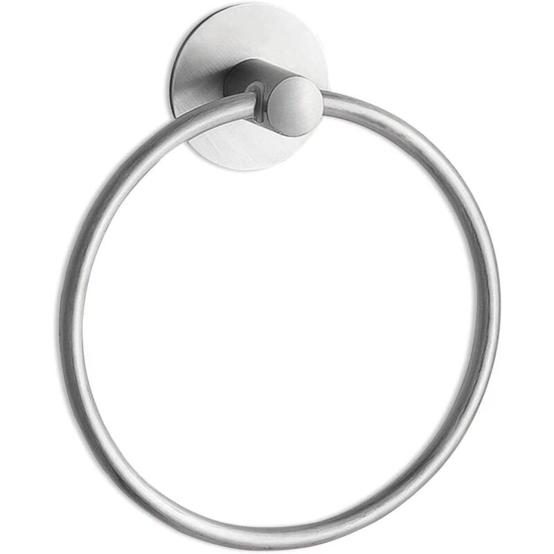 Selbstklebender Handtuchring Zur Wandmontage, Hochwertiger Edelstahl Sus304, Rostbeständige Oberfläche Aus Gebürstetem Nickel, Handtuchhalter