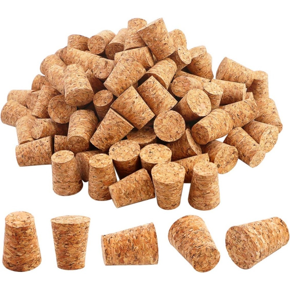 20 Konische Korken, Hochwertige Leere Weinkorken, Ersatzkorken, Abmessungen 24 X 20 Mm