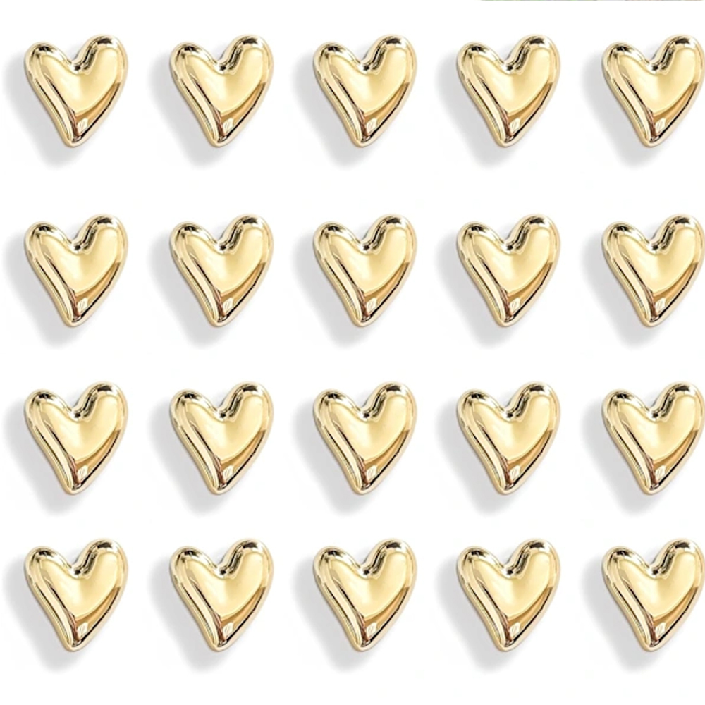 20 Goldene, Herzförmige Kühlschrankmagnete, Niedliche Dekorative Magnetaufkleber, Kleines Magnetset Für Küche Und Haushalt, Ideal Zur Dekoration