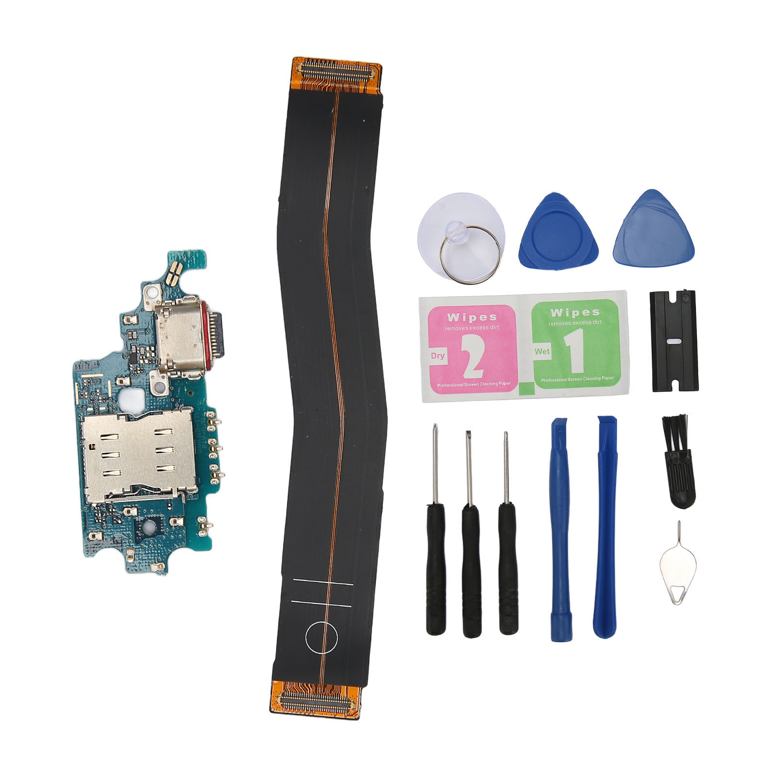 Usb-c-ladeanschluss Für Samsung Galaxy S21 Plus G996b, Ladeanschluss-flexkabel Mit Reparaturwerkzeugen, Ersatzteil.