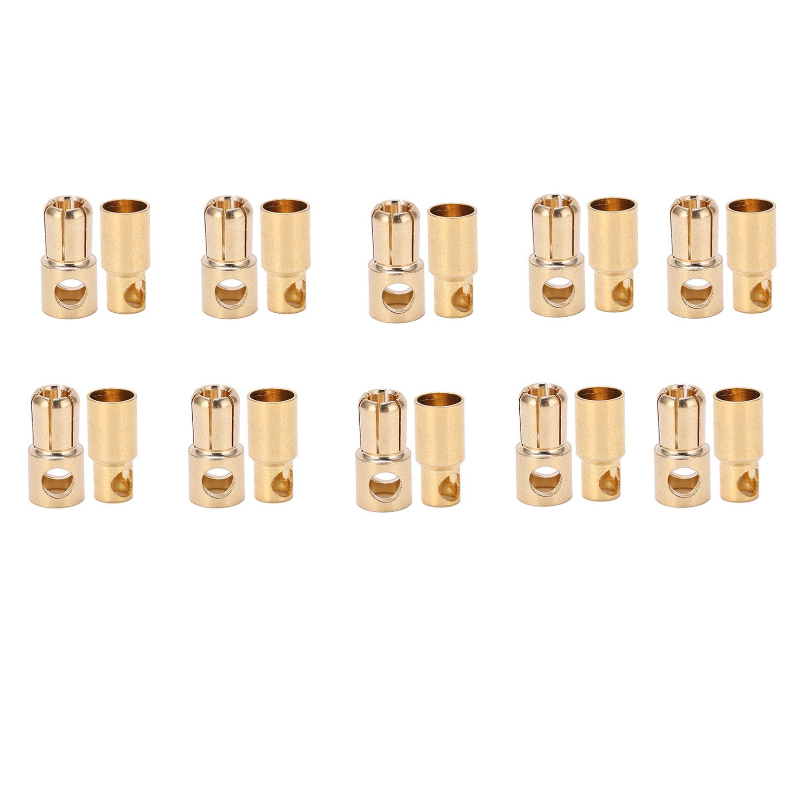 10 Sets Mit 6 Mm Vergoldeten Kupfer-bananensteckern (männlich/weiblich) Für Hochleistungsbatterien