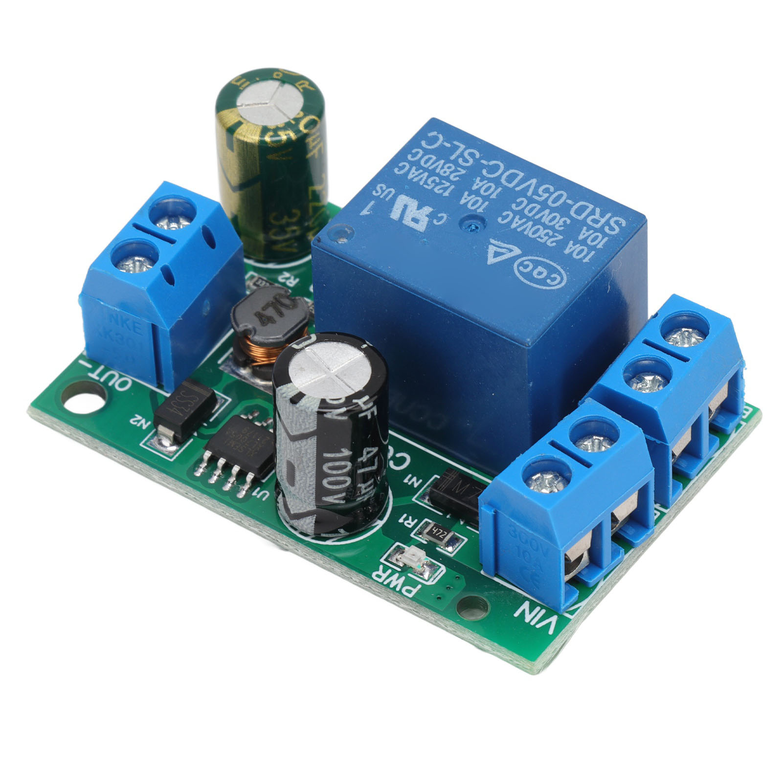Usv-batterieschutzmodul Für 8–60 V Dc, Notabschaltung Und Stromversorgung, Ohne Gehäuse