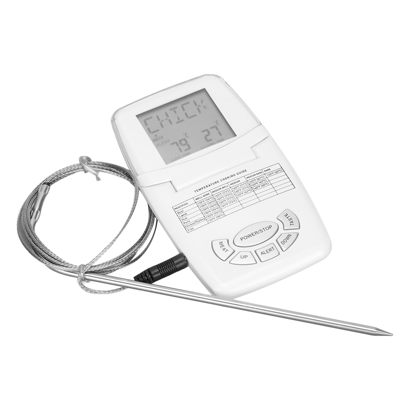 Kabelloses Fleischthermometer Mit Display Für Outdoor-kochen, Grillen Und Braten