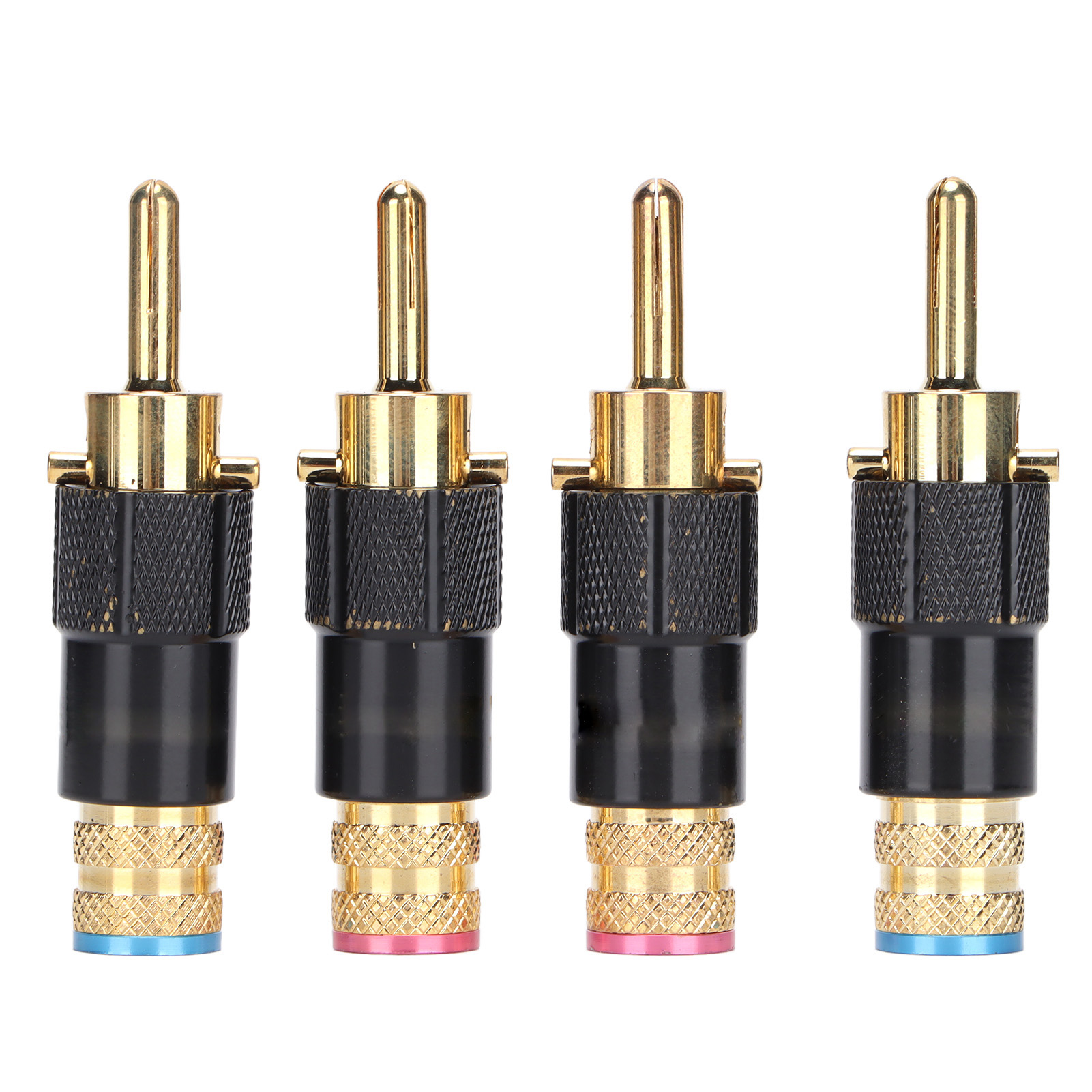 Preffair Ba1410 24k Vergoldete Hifi-bananenstecker Für Lautsprecher- Und Audio-video-systemanschlüsse