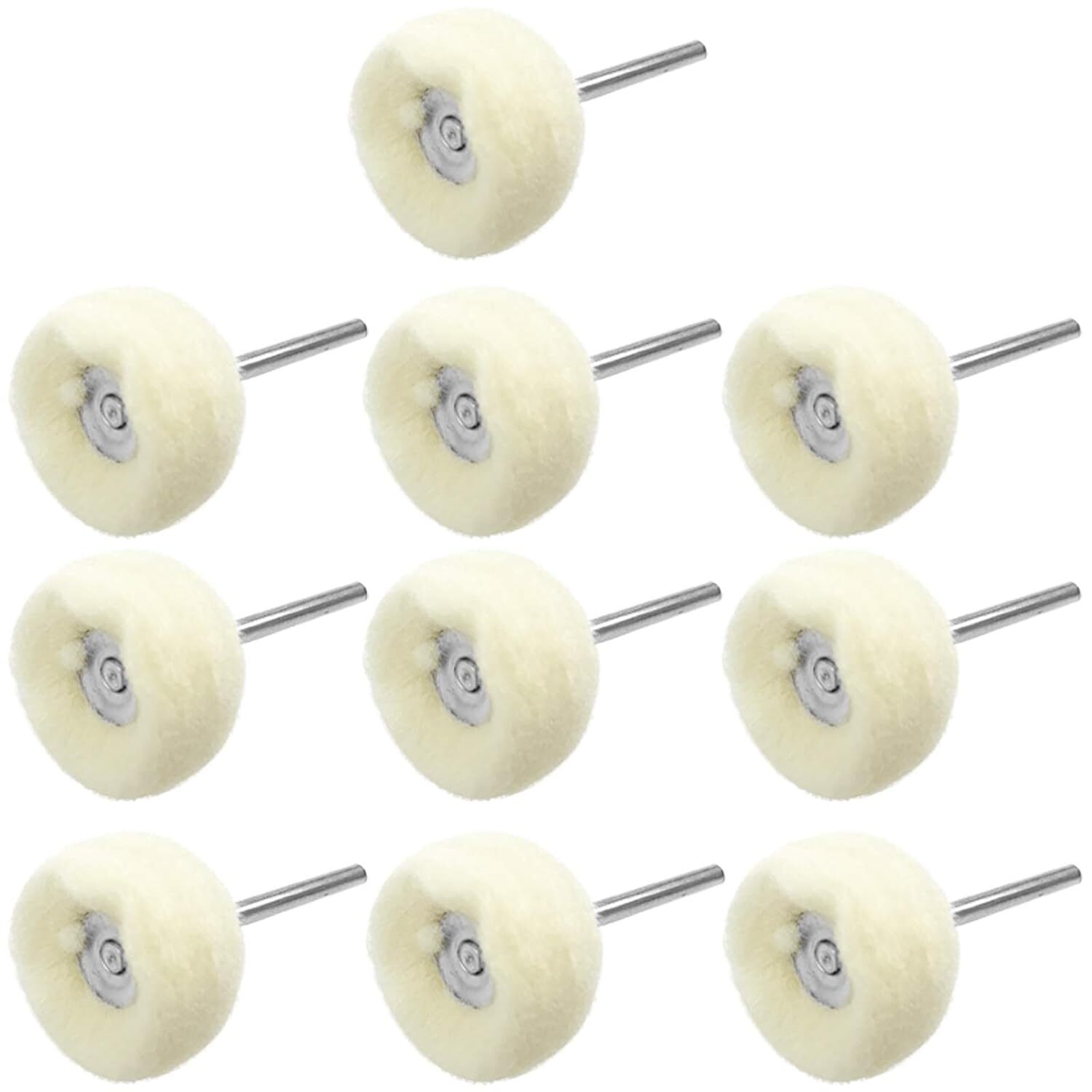 10 Polierscheiben Aus Kaschmirwolle, 25 X 3 Mm, Zum Polieren Von Silber, Schmuck Und Uhren