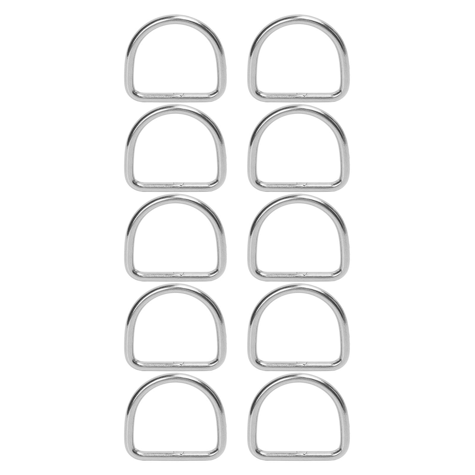 10 Stück D-ringe Aus Edelstahl 316, Nahtlos Geschweißt, Zubehör Für Surfbretter Und Kajaks, 6 Mm D-ring, 50 X 47 X 6 Mm