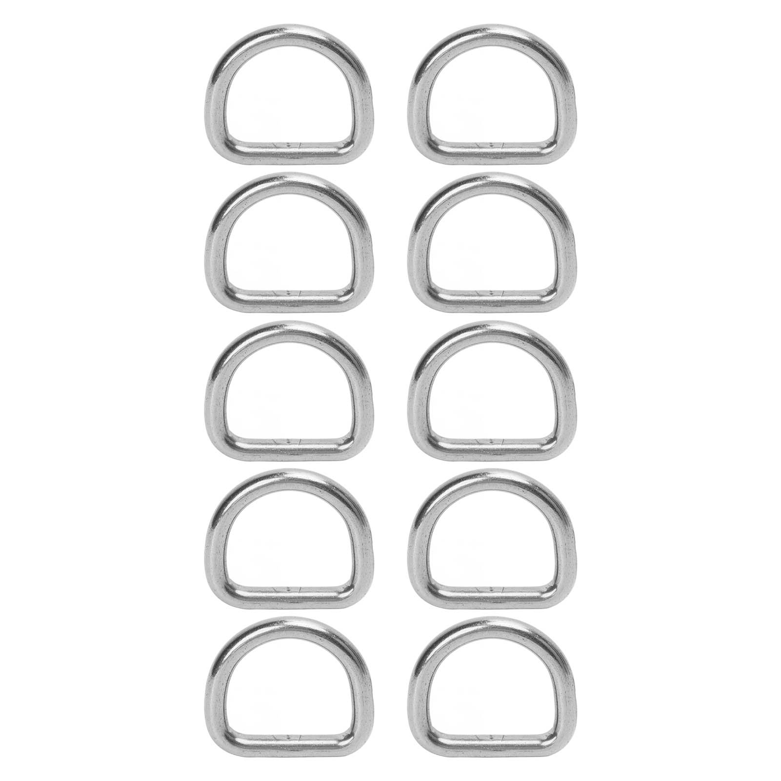 10 Stück D-ringe Aus Edelstahl 316, Nahtlos Geschweißt, Zubehör Für Surfbretter Und Kajaks, 6 Mm, 30 X 27 X 6 Mm