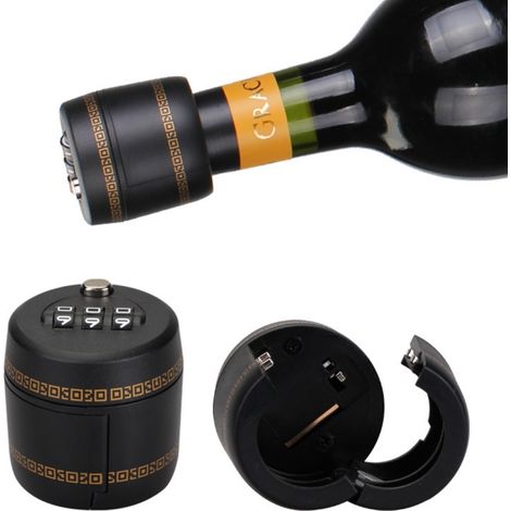 Kindersicheres 3-stelliges Zahlenschloss Für Flaschen – Rotwein- Und Whiskyverschluss