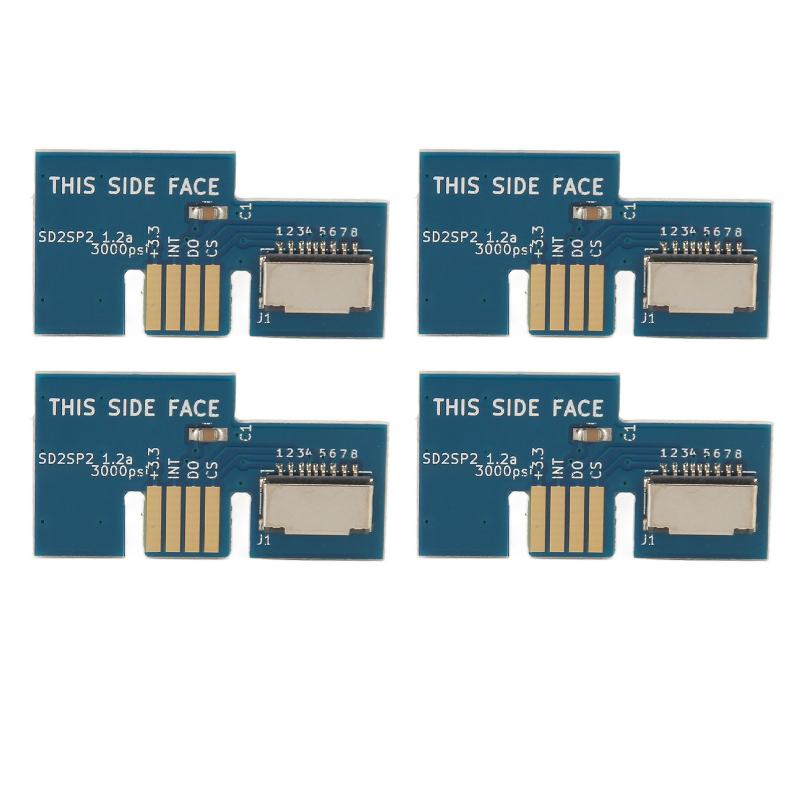 Speicherkartenadapter Für Spielkonsolen, Gc Sd2sp2 Sdload Sdl-lesegerät, 4 Stück, Blau