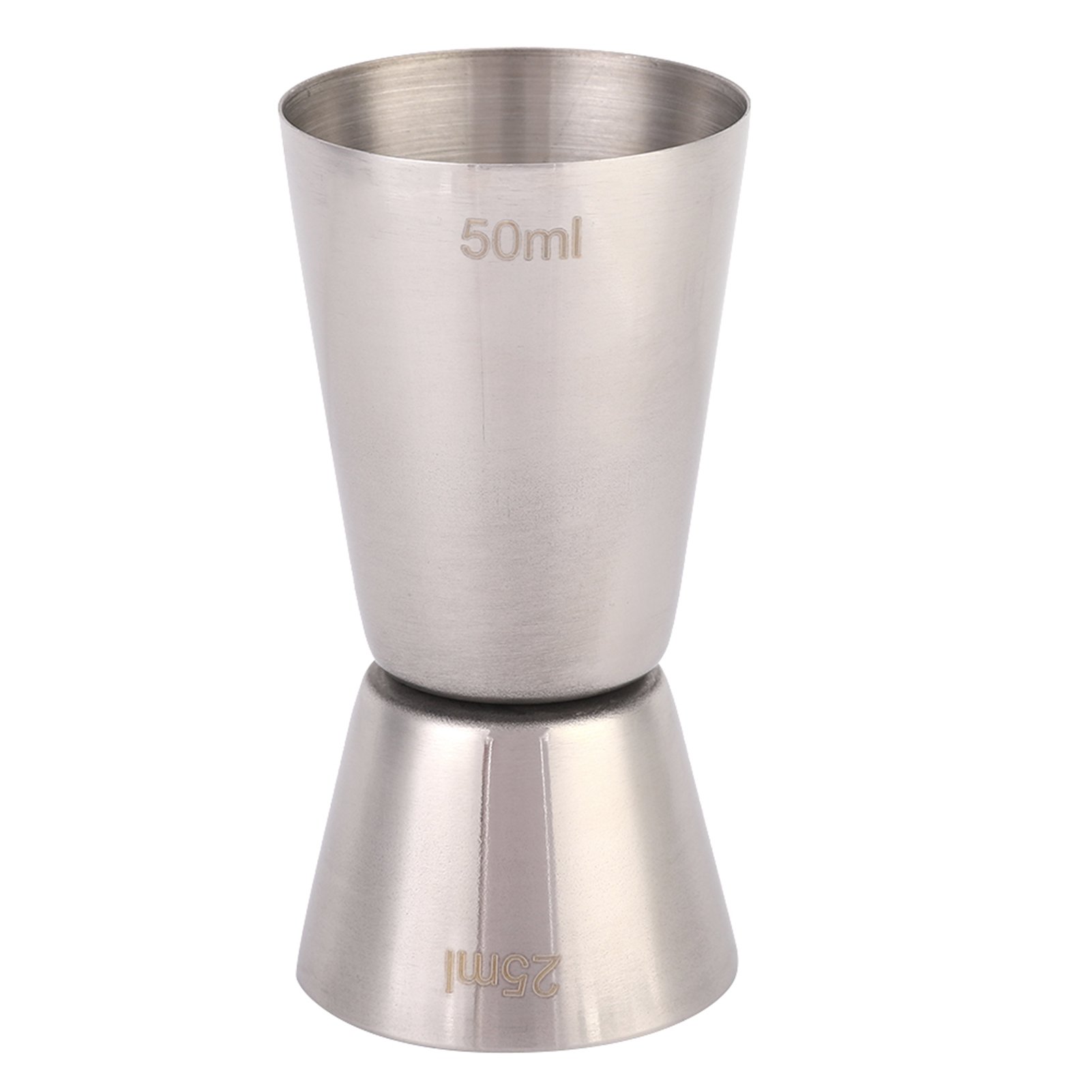 Doppelseitiger Messbecher Aus Edelstahl 304 Für Cocktails Und Wein (50/25 Ml)
