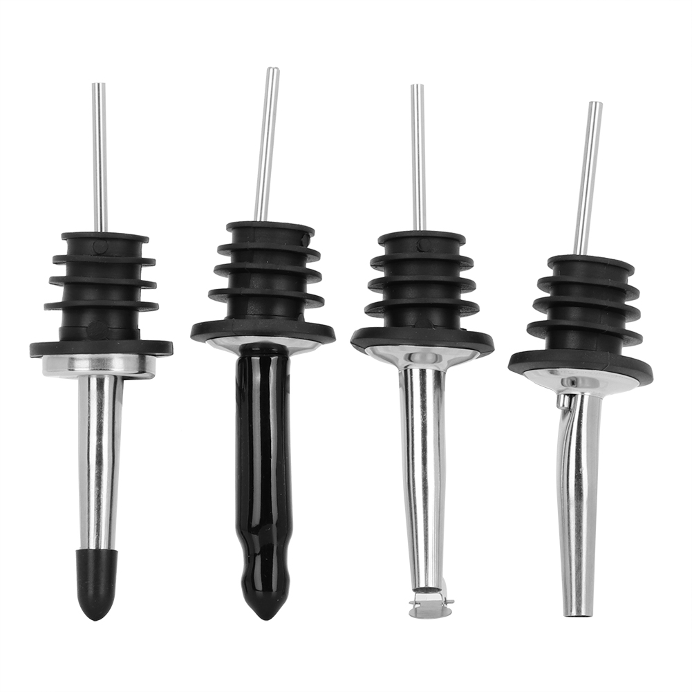 4-teiliges Weinausgießer-set Aus Edelstahl 304, Barzubehör Zum Servieren Von Getränken