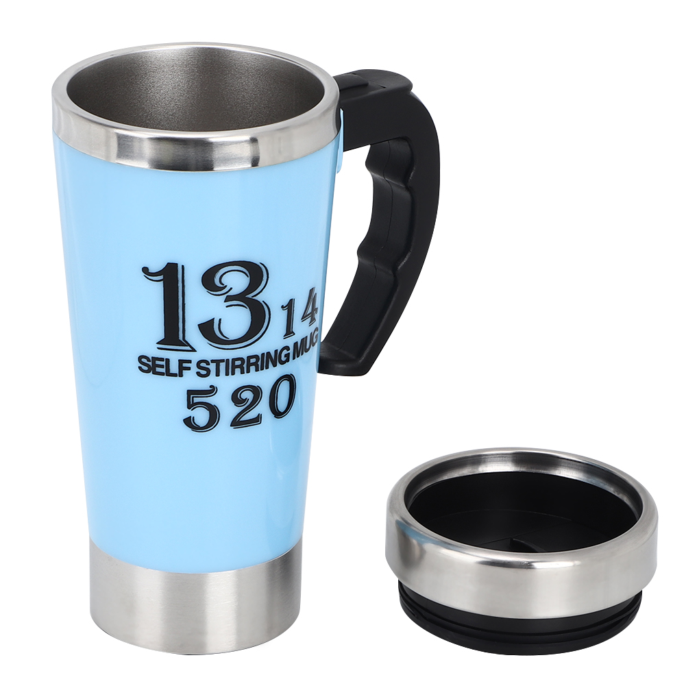 Automatischer Elektrischer Milchbecher (500 Ml), Selbstrührender Kaffee- Und Milchmixer, Blauer Smart-becher