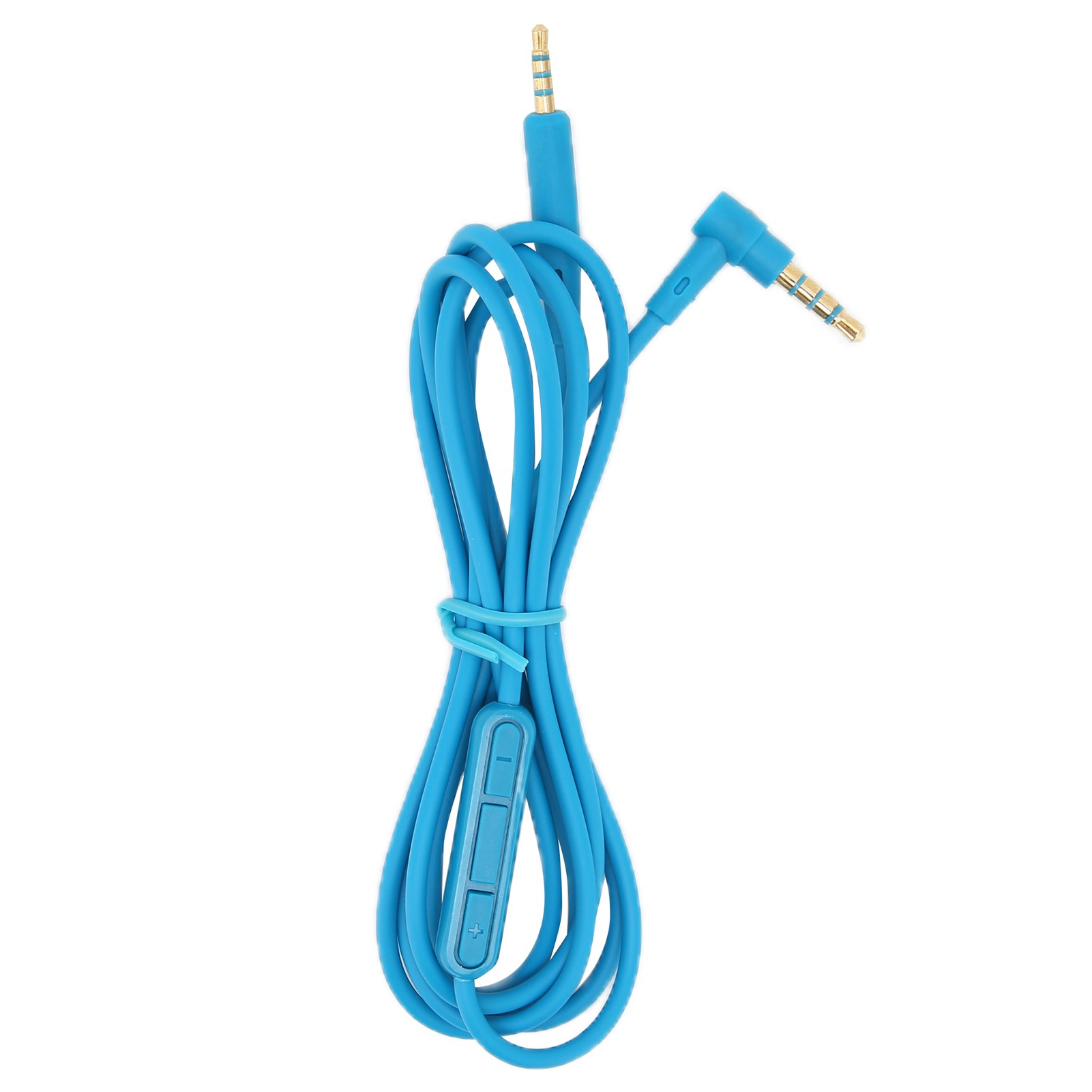 Ersatz-audiokabel Mit Mikrofon Und Lautstärkeregler Für Qc25/qc35-kopfhörer – Blau