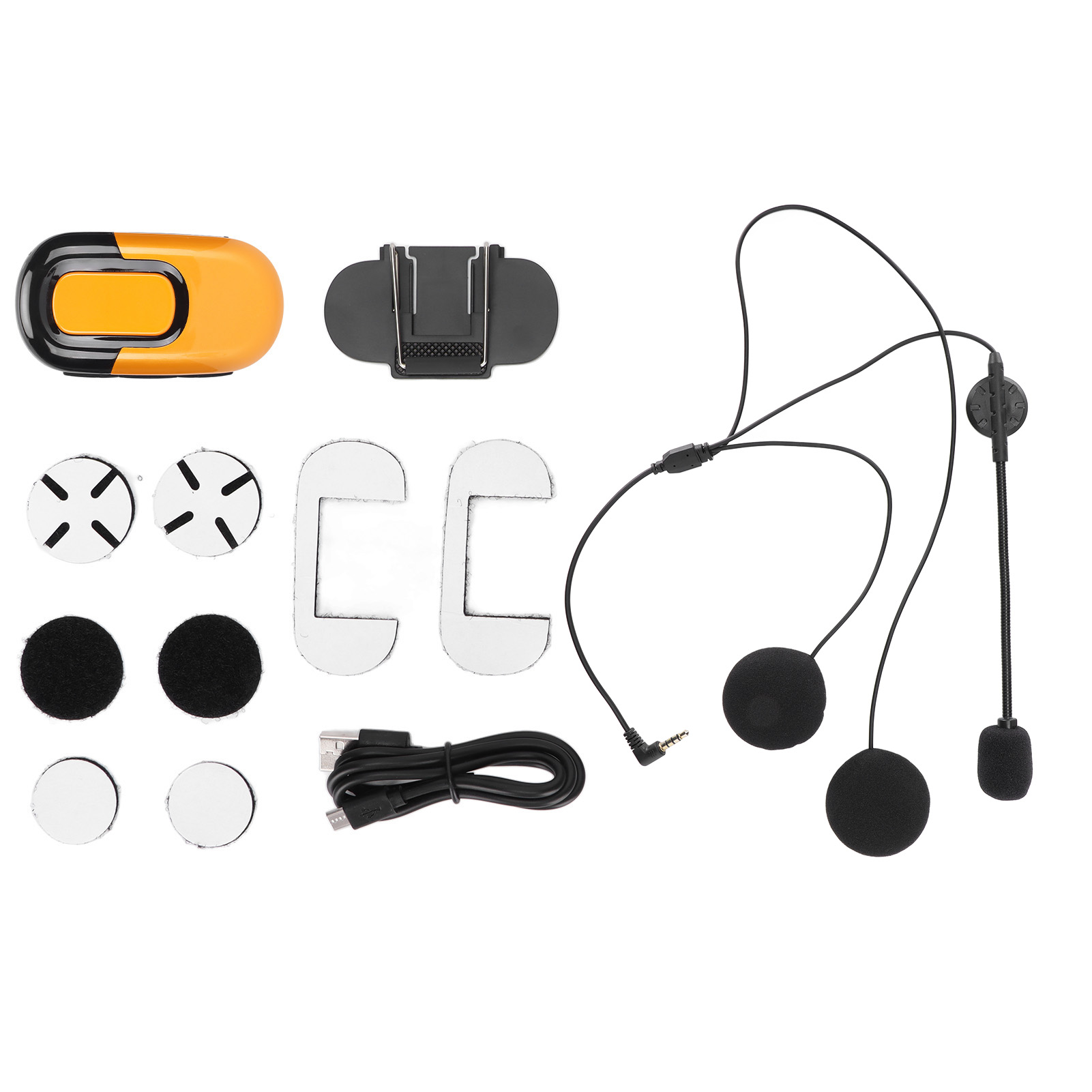 Motorradhelm Mit Bluetooth 5.0-kopfhörern, Geräuschunterdrückung, Wasserdicht, Für Motorradfahrer, Gelb