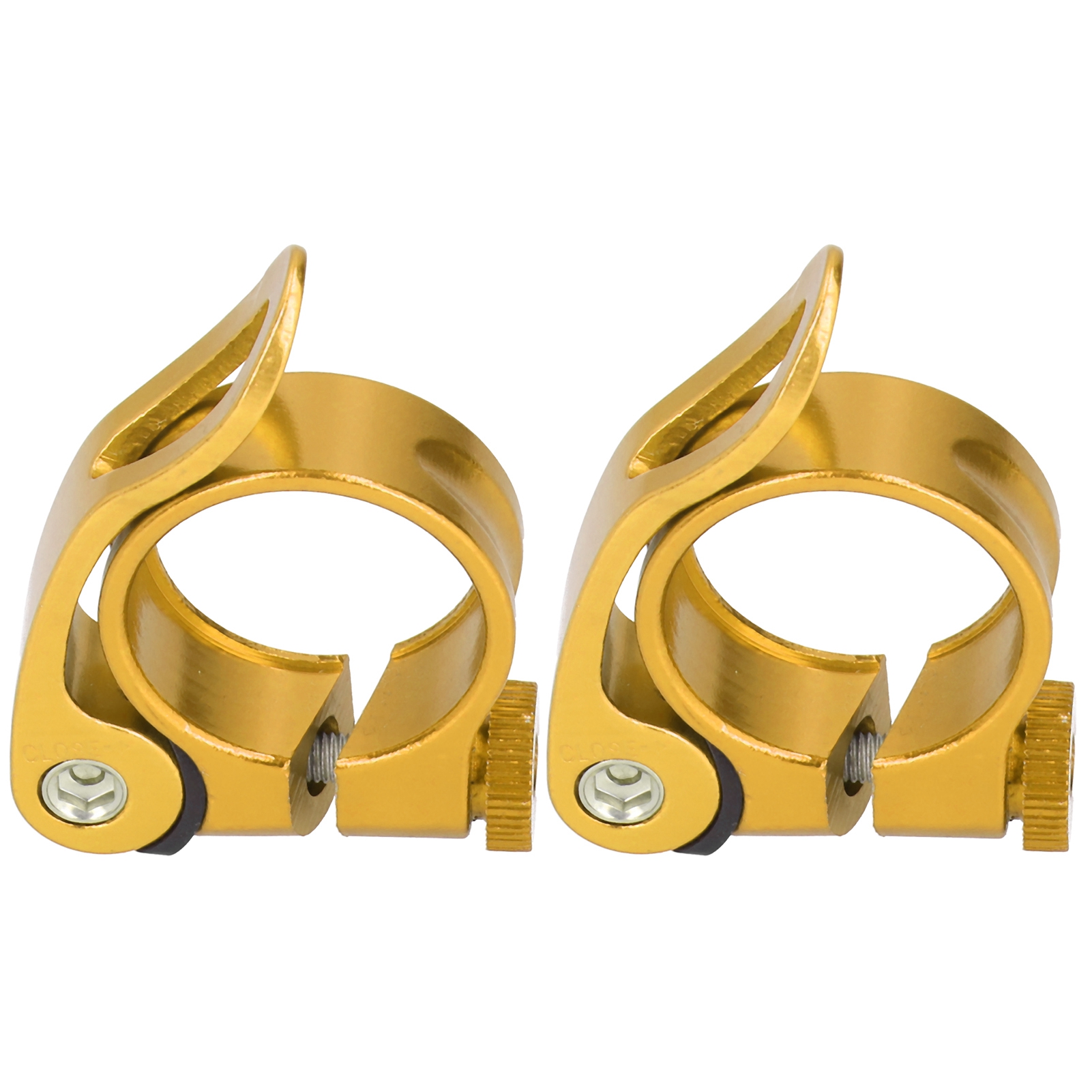 Stück 31,8 Mm Schnellspannklemmen Für 27,2 Mm Fahrradsattelstützen, Gold