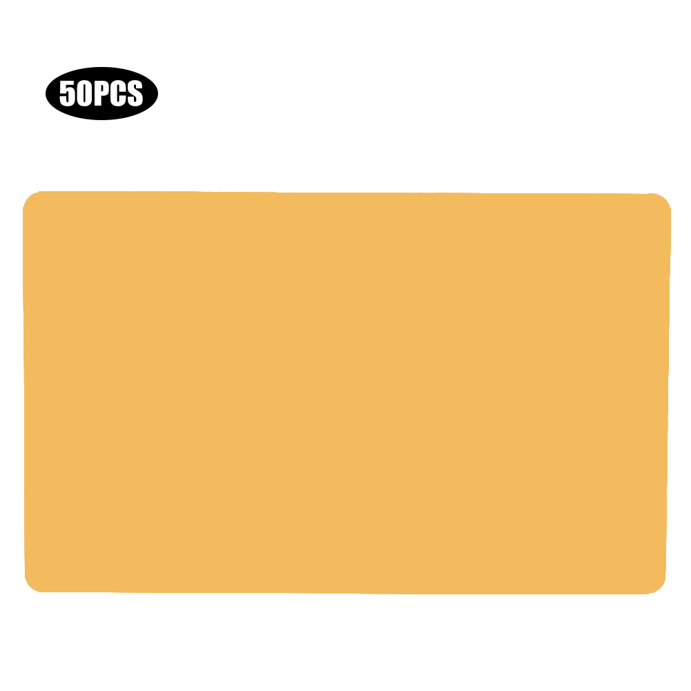 50 Luxuriöse Visitenkarten Aus Aluminiumlegierung – Elegante Accessoires Für Profis – Goldfarben