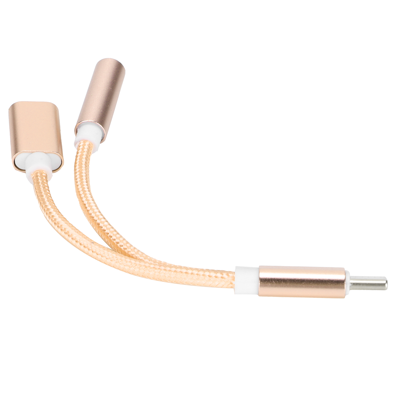 Usb-c-auf-3,5-mm-audioadapter Mit Schnellladefunktion – Kompatibel Mit Xiaomi, Huawei, Samsung – Gold