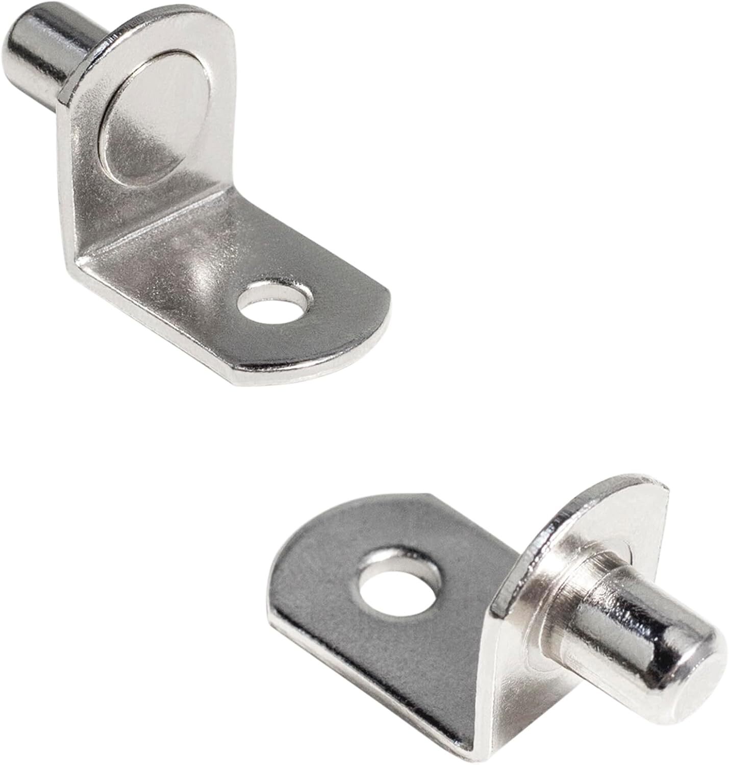 Mm L-förmige Stützstangen Für Regale, Küchen, Schränke Und Konsolen, Silber-nickelfarbene Oberfläche – 20er-packung