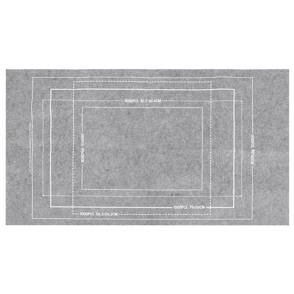 Filzspielmatte 66 X 117 Cm, Lernspielzeug Für Kinder, Aufbewahrungsmöglichkeit Für Puzzles, Grau