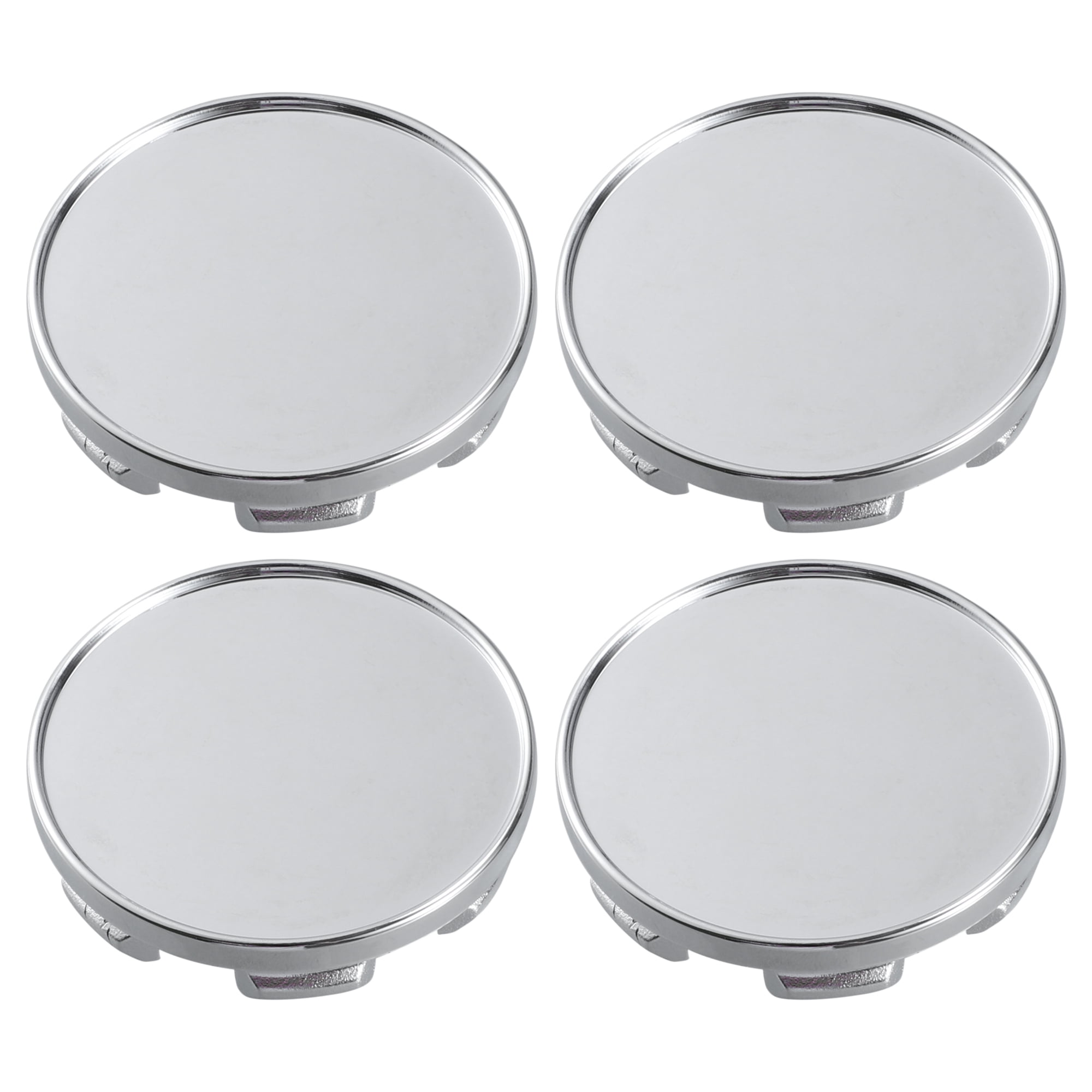 Stück 53 Mm Silberne Felgennabenkappen Mit 6 Clips