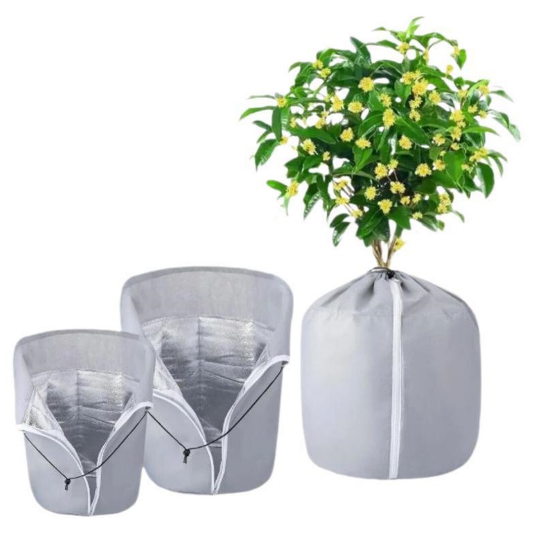 Wiederverwendbarer Winterschutz Für Garten- Und Topfpflanzen, Silber, 65 X 70 Cm