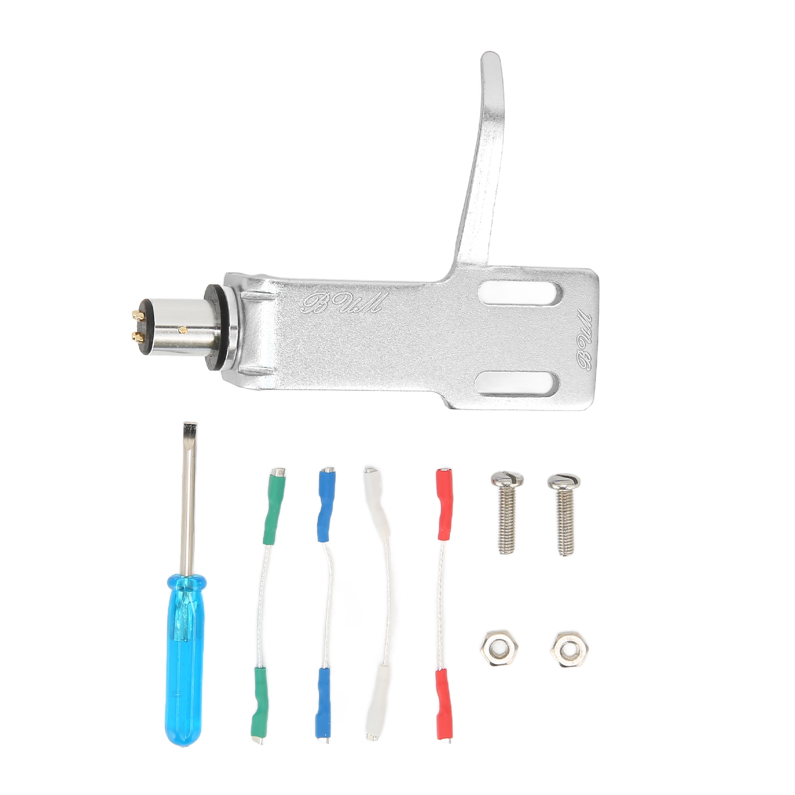 Tonabnehmerhalterung Aus Aluminiumlegierung Für Plattenspieler, Silberner Tonabnehmeradapter