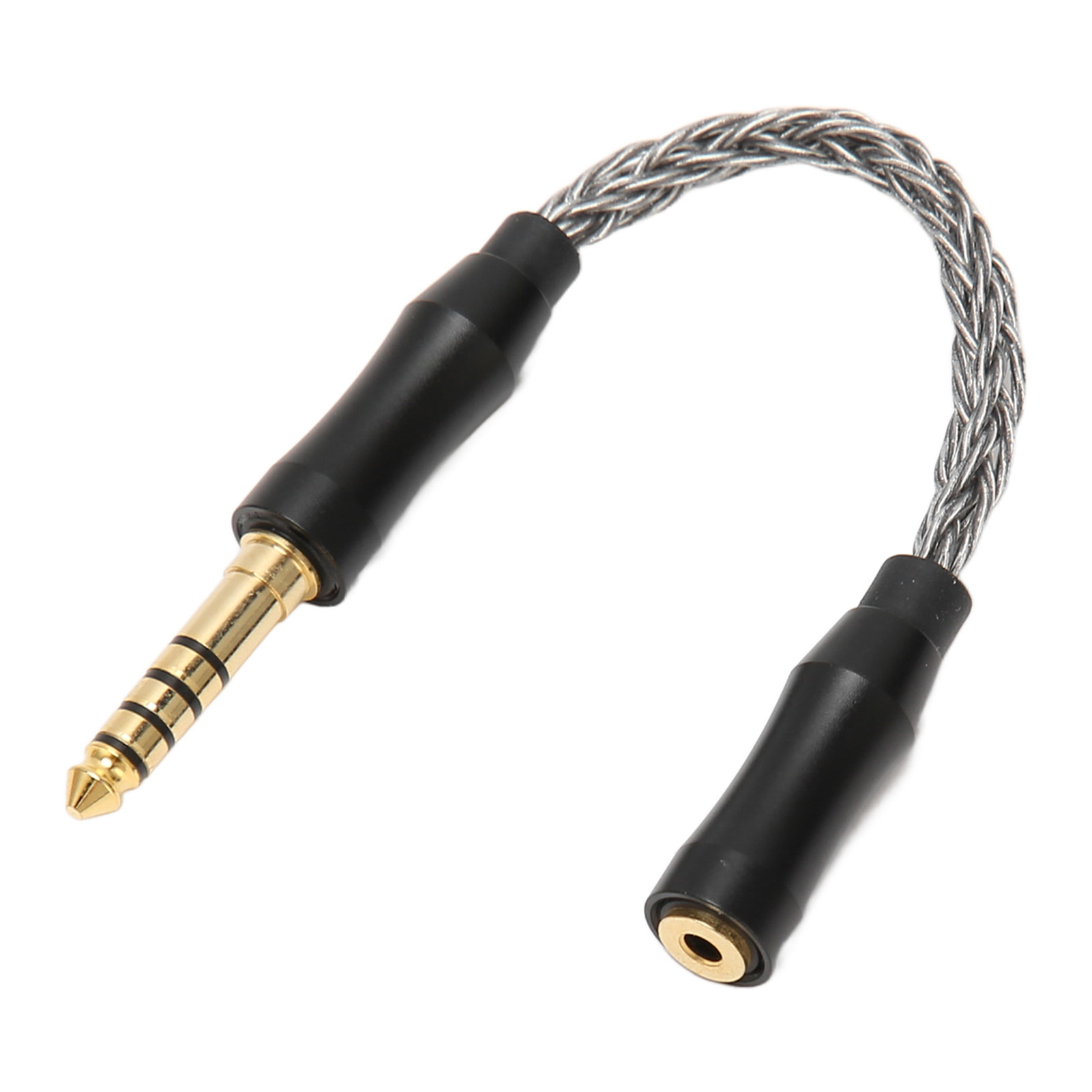 2,5-mm-klinkenbuchse Auf 4,4-mm-klinkenstecker, Monokristallines Kupfer-audio-adapterkabel Für Kopfhörer Und Lautsprecher, 14 Cm, Kühlgrau