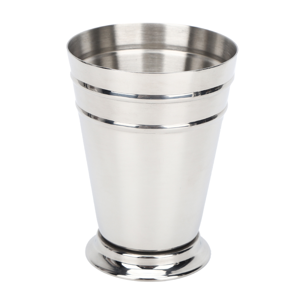Rutschfester Cocktailbecher Aus Edelstahl 304 Für Bar, Party Und Barkeeper (400 Ml, Silber)
