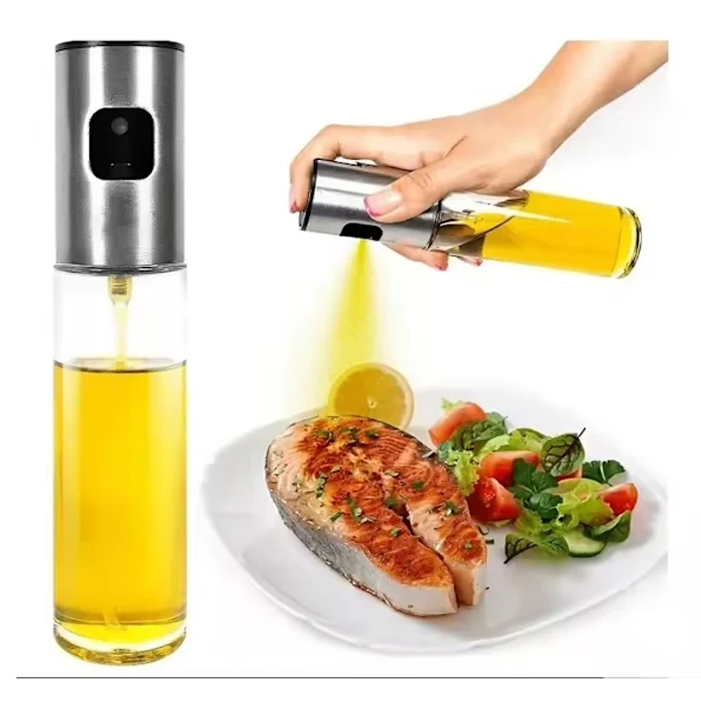 Öl- Und Essig-sprühflasche – 100 Ml, Silberfarben