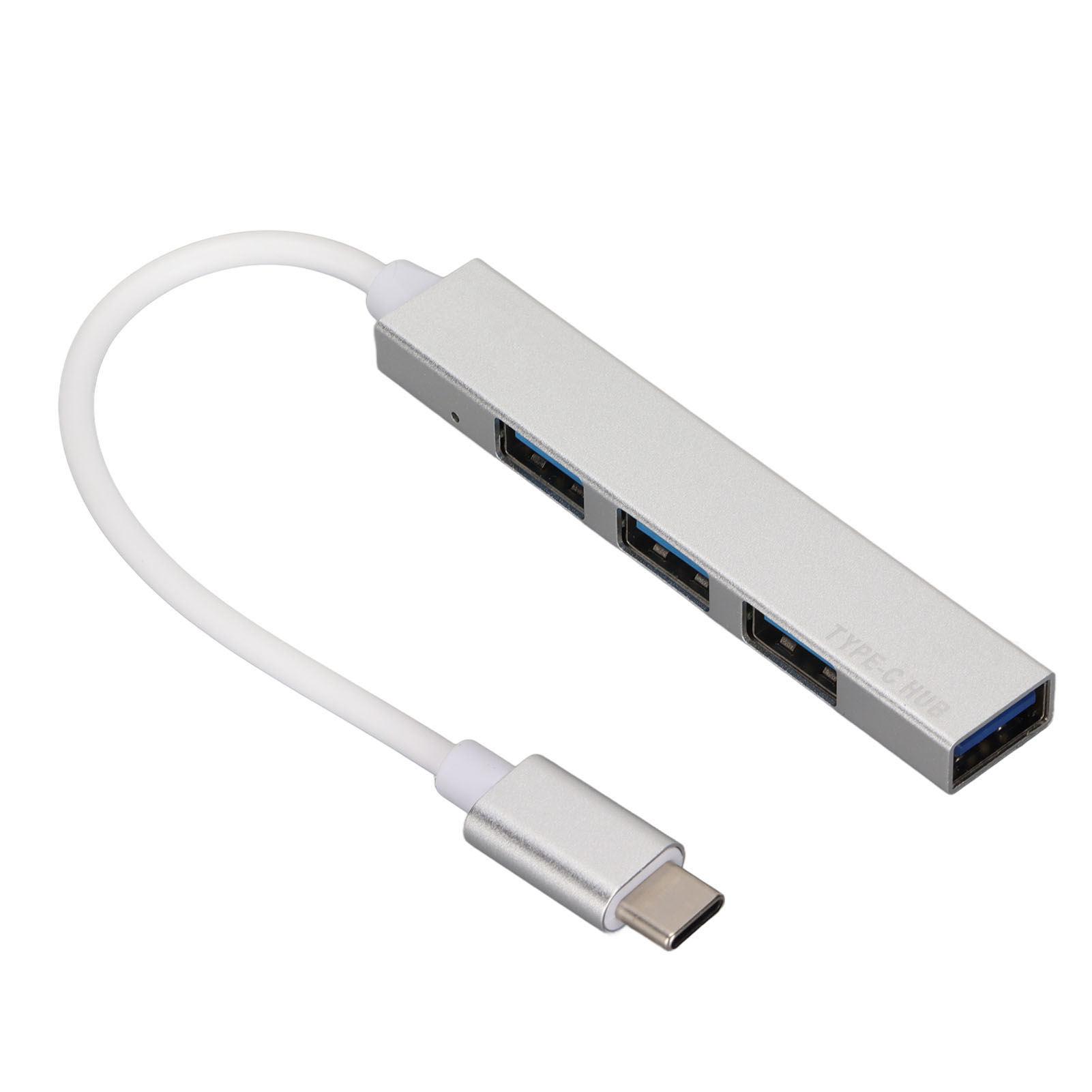 4-in-1 Usb-c-hub, Tragbare Silberne Dockingstation Mit Mini-usb 2.0/3.0 Für Laptops Und Desktop-pcs