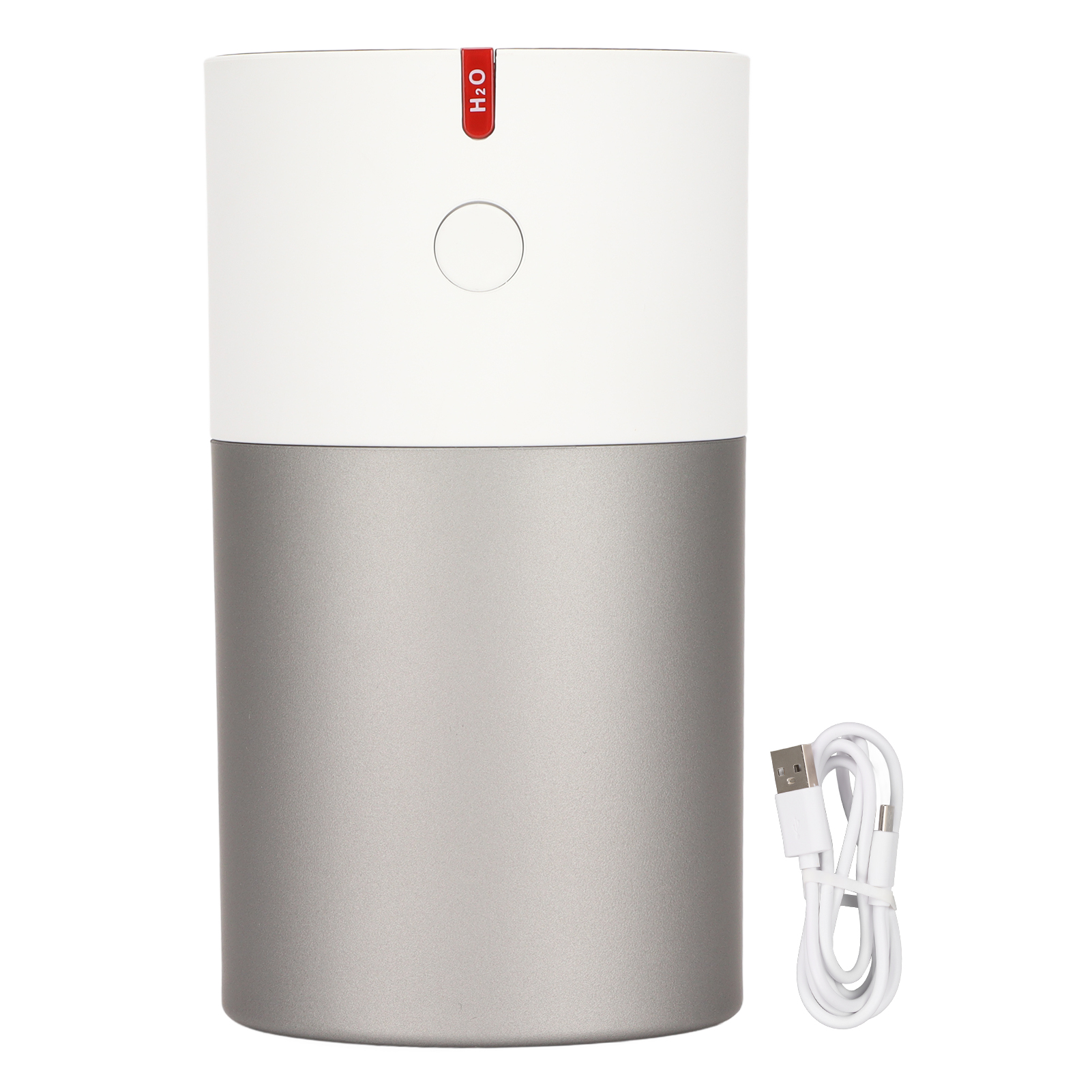 Leiser Mini-usb-luftbefeuchter – 2 Modi, Automatische Abschaltung, Sanftes Licht – Büro, Auto, Schlafzimmer – Silber
