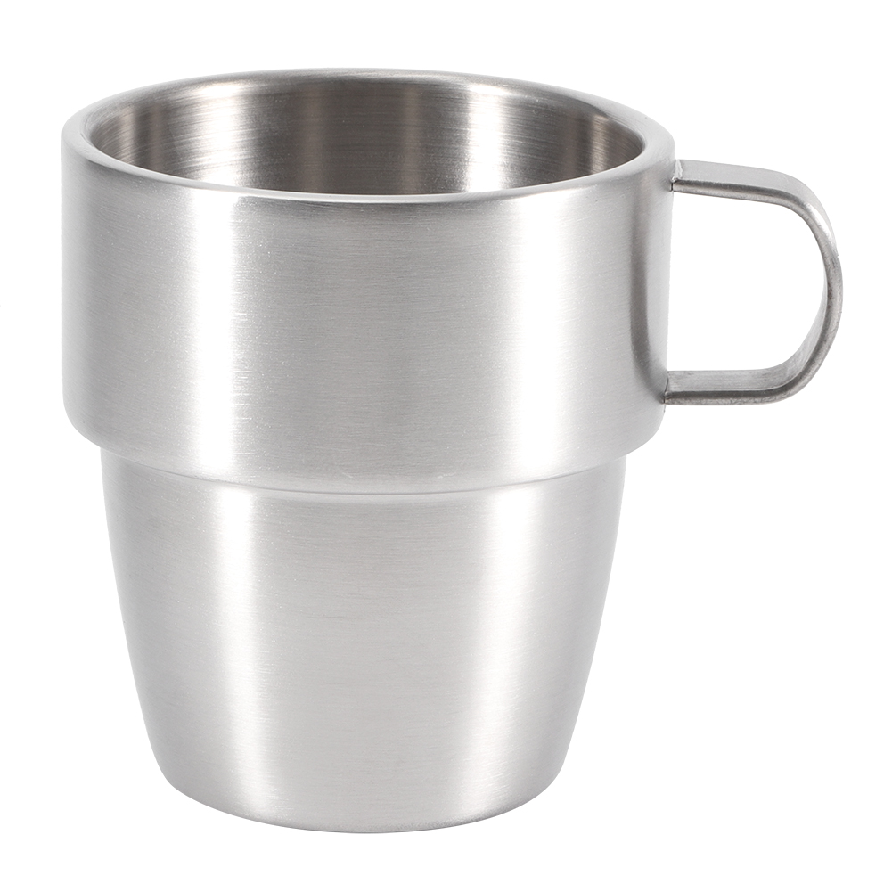 280 Ml Doppelwandiger Edelstahl-bierkrug Mit Ergonomischem Griff Und Großer Öffnung
