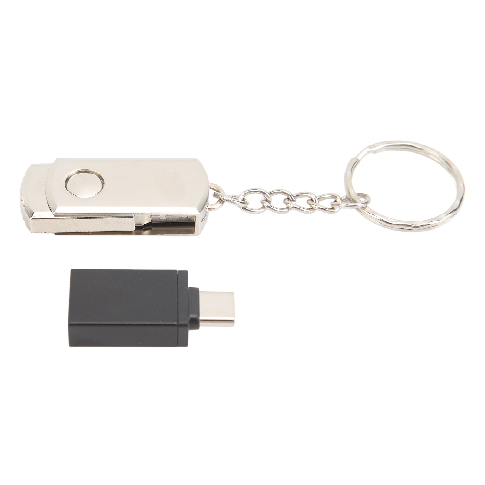 Silberner 8-gb-highspeed-usb-2.0-stick Mit Usb-c-adapter Für Laptops