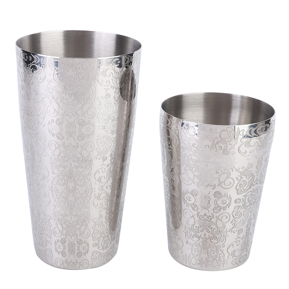 Cocktailshaker-set Aus Edelstahl 304, Professionelles Barwerkzeug In Silber