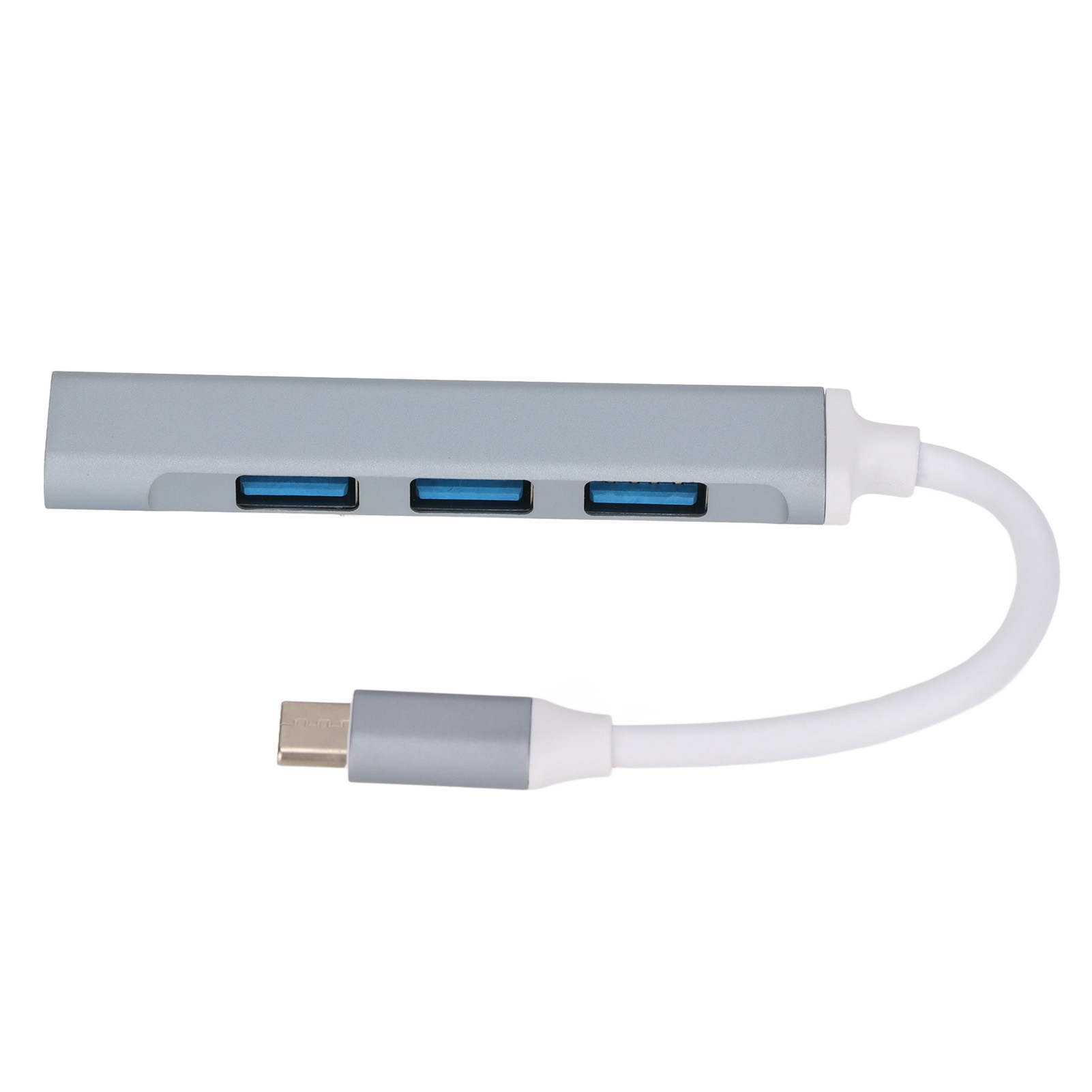 Ultradünne Und Tragbare 4-in-1 Usb-c-dockingstation Für Laptops, Smartphones Und Tablets – Grau