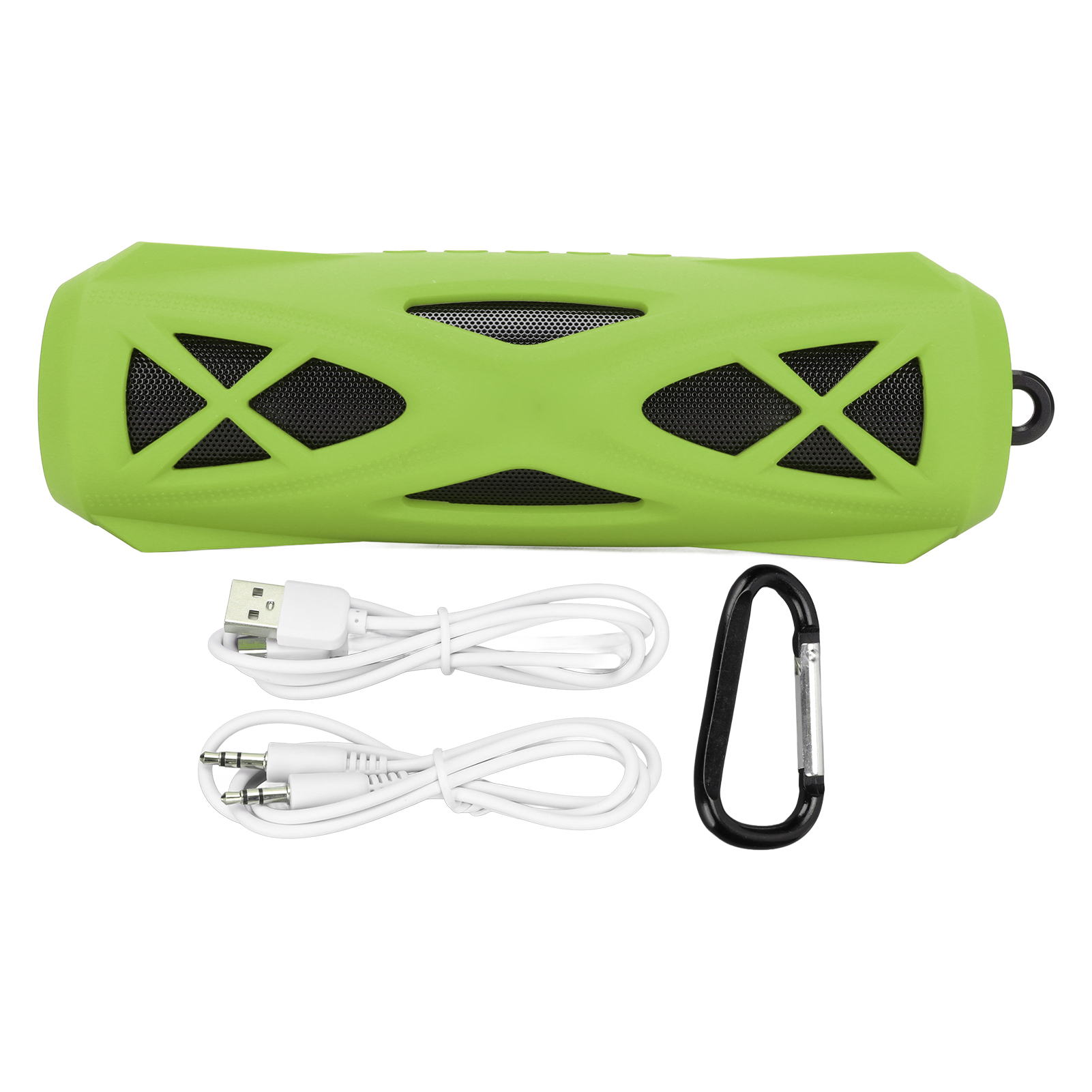 Wasserdichter, Tragbarer Bluetooth-lautsprecher – 360°-sound, Dual-pairing, Powerbank, Outdoor-lautsprecher, Grün