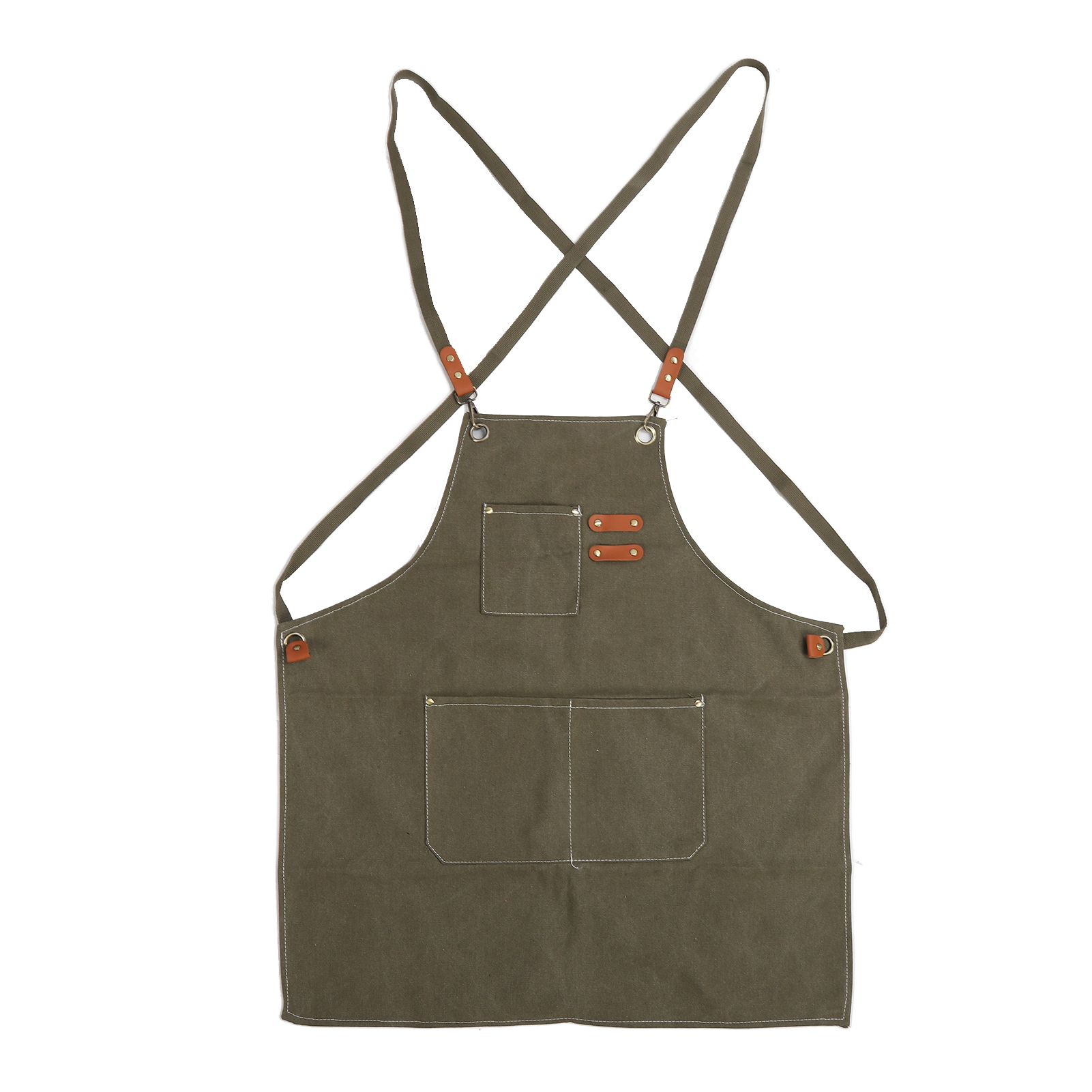 Dicke Und Strapazierfähige Canvas-schürze – Ideal Zum Malen, Für Maniküre, Gartenarbeit Und Kochen