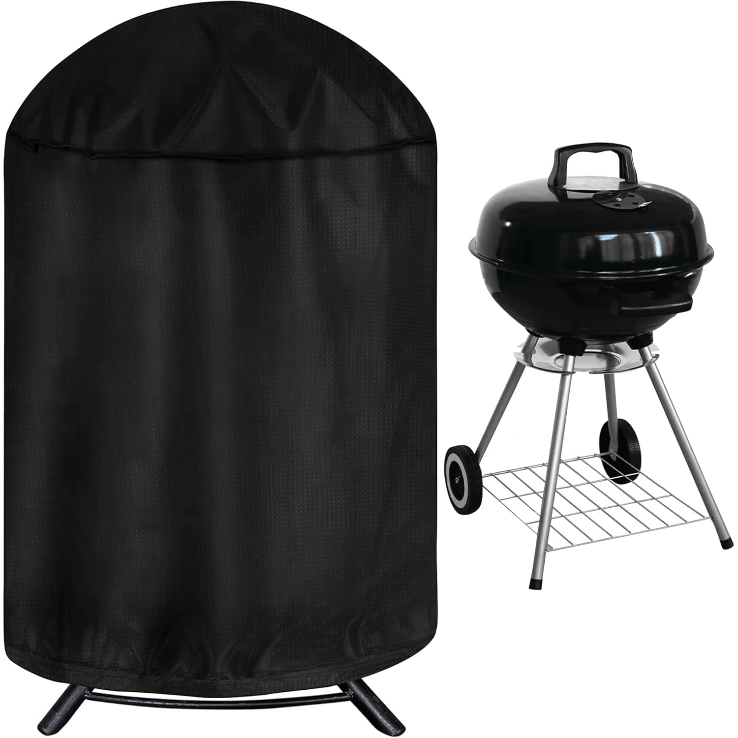 Wasserdichte 210d Oxford-abdeckung Für Grills, Staub- Und Uv-schutz Für Runde Grills (weber, Char-broil)