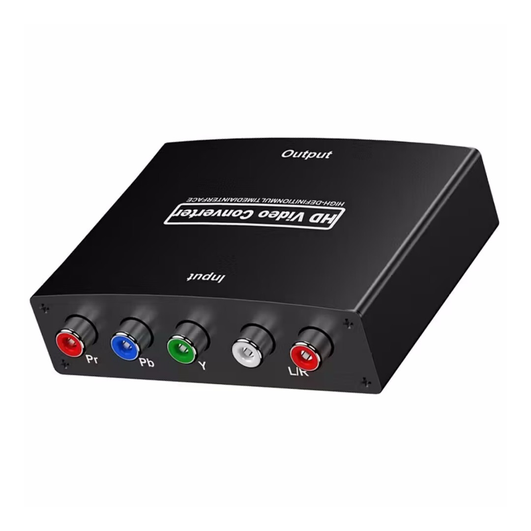 Ypbpr-zu-hdtv-konverteradapter, 5-rca-rgb-videokonverter Für Hochauflösende Fernseher Mit R/l-audioausgang
