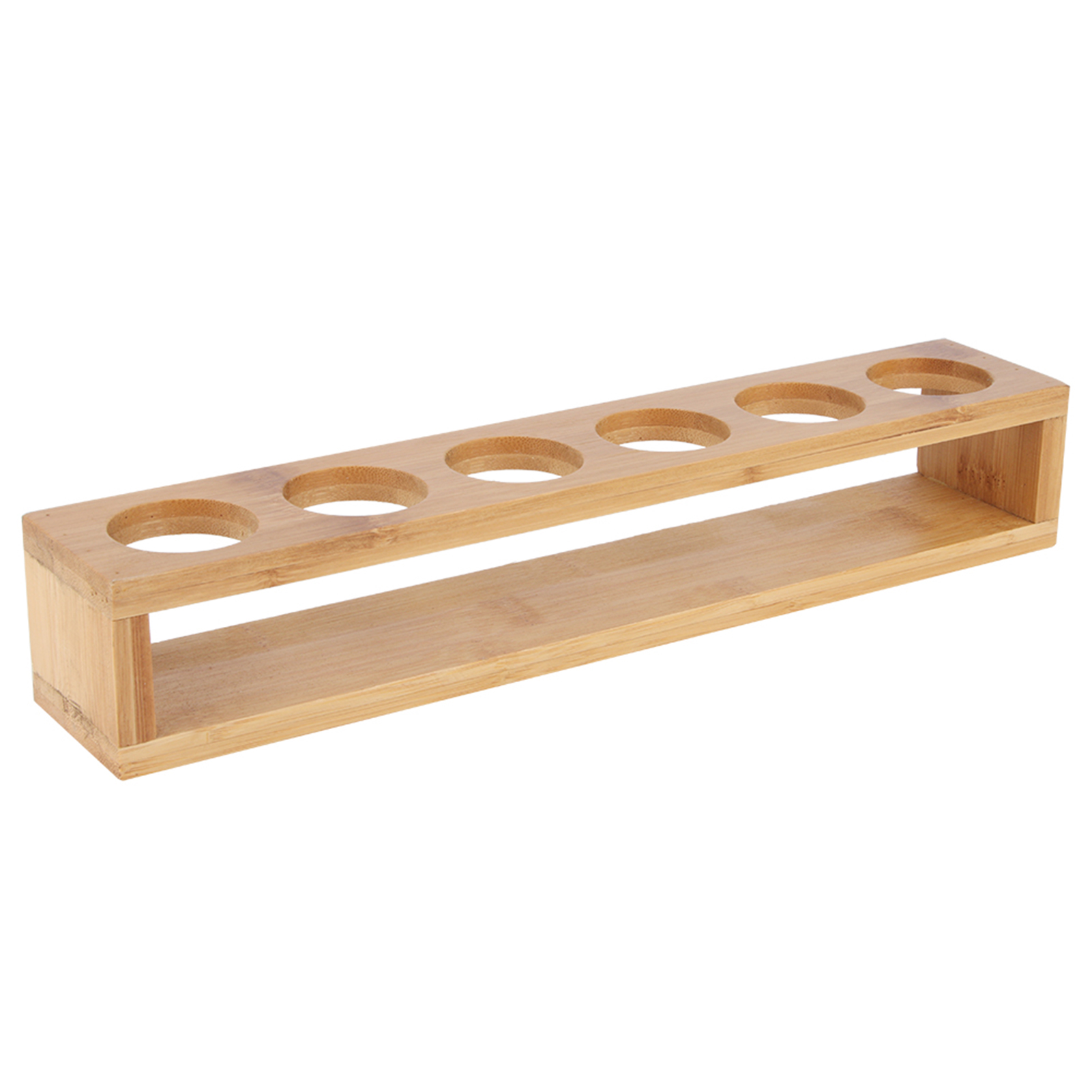Wandmontiertes Weinregal Aus Holz Für 6 Flaschen, Elegante Aufbewahrung Für Gläser Und Flaschen, Präsentationsständer.