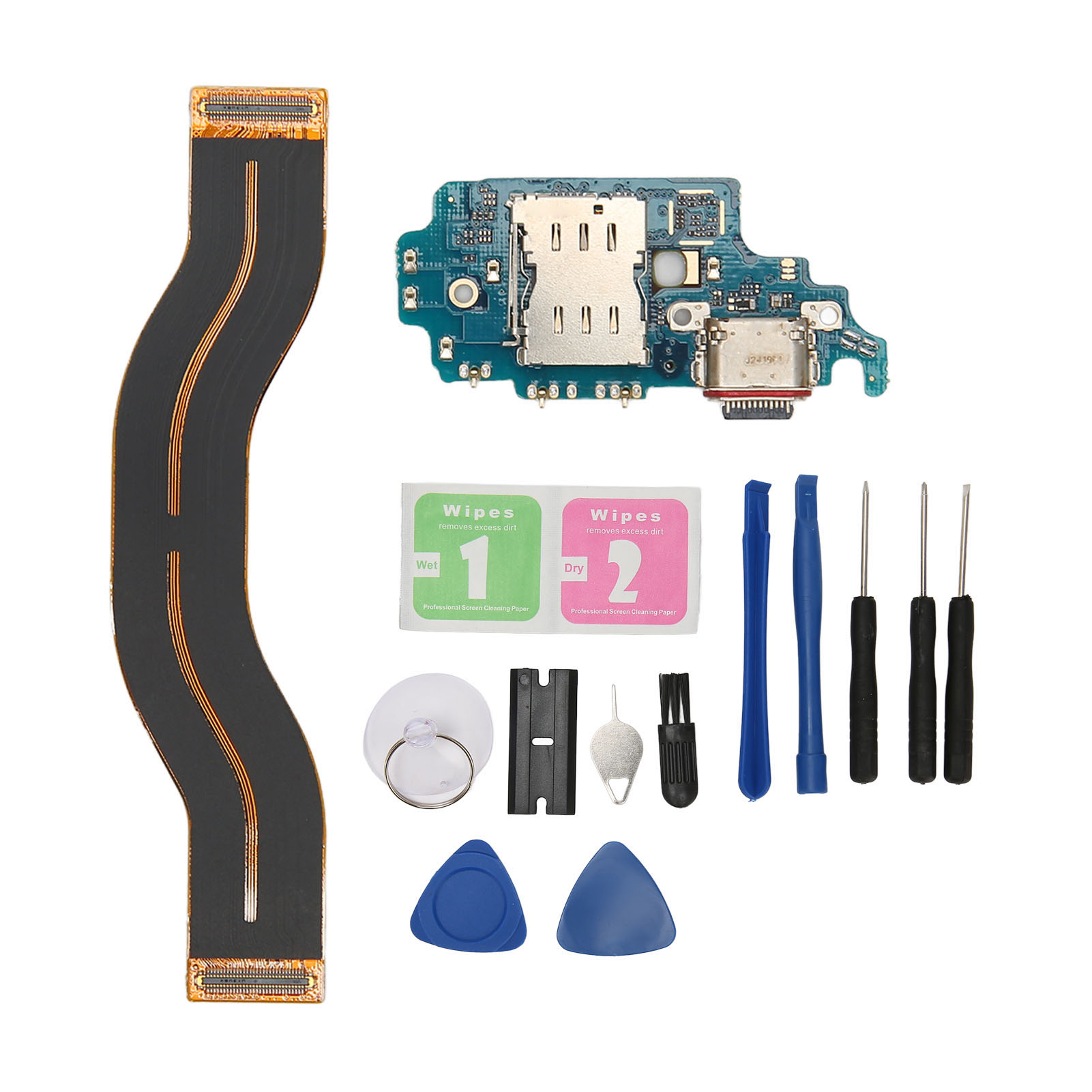 Ersatz-ladeanschluss Für Samsung Galaxy S21 Ultra 5g, Usb-c-anschluss, Flexkabel, Leiterplatte, Reparaturset Mit Werkzeug, Eu-version