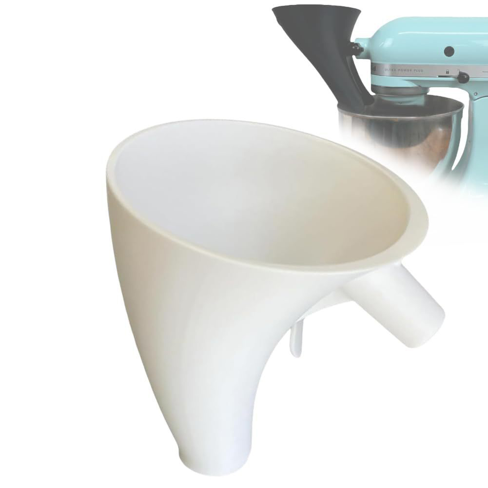 Mehltrichter Für Kitchenaid, Spritzschutzaufsatz Für Die Artisan Ksm150 Küchenmaschine, Spülmaschinenfest Und Einfach Zu Bedienen.