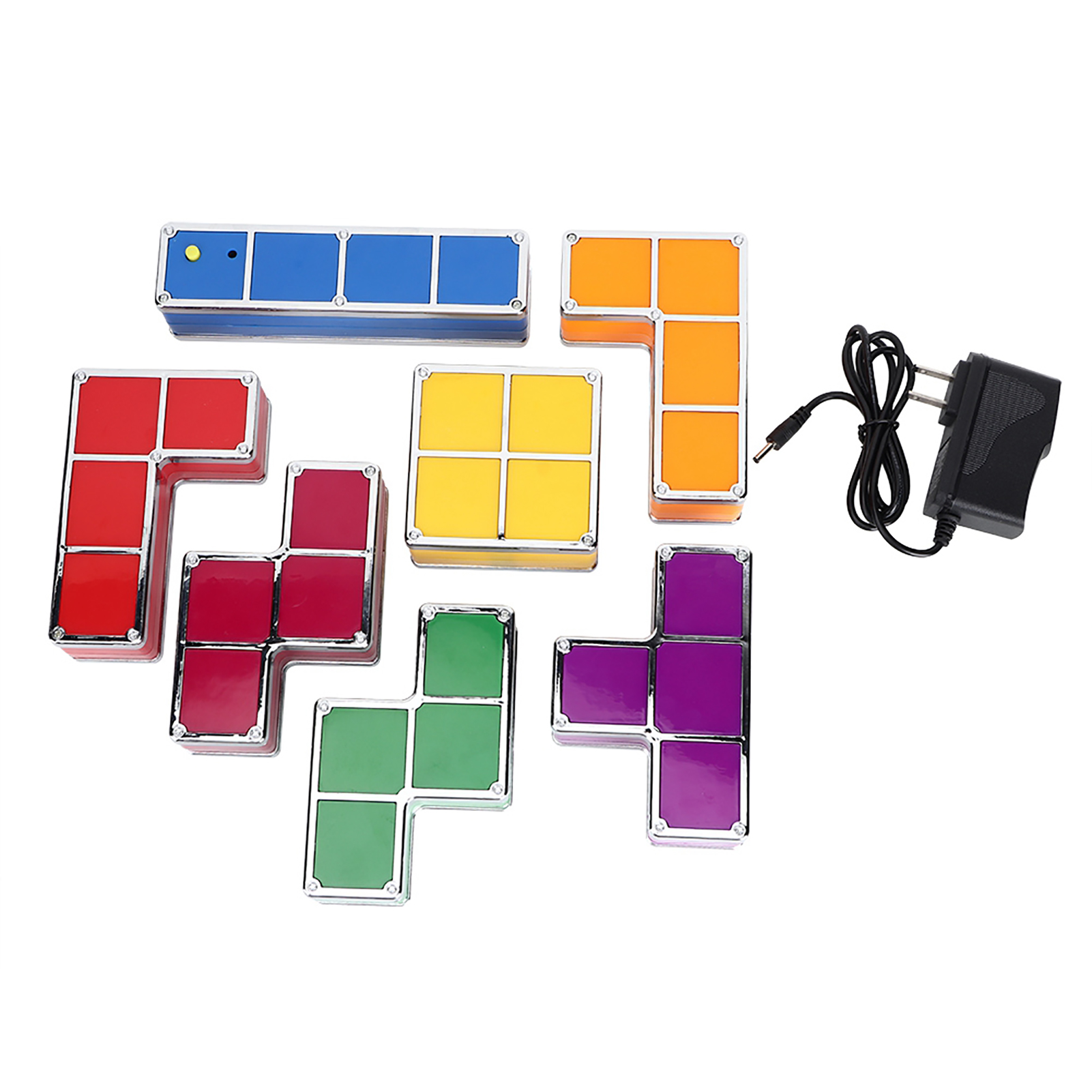 Stapelbare Led-schreibtischlampe Zum Selberbauen, Leuchtpuzzle-bausatz, Nachtdekoration, 100–240 V