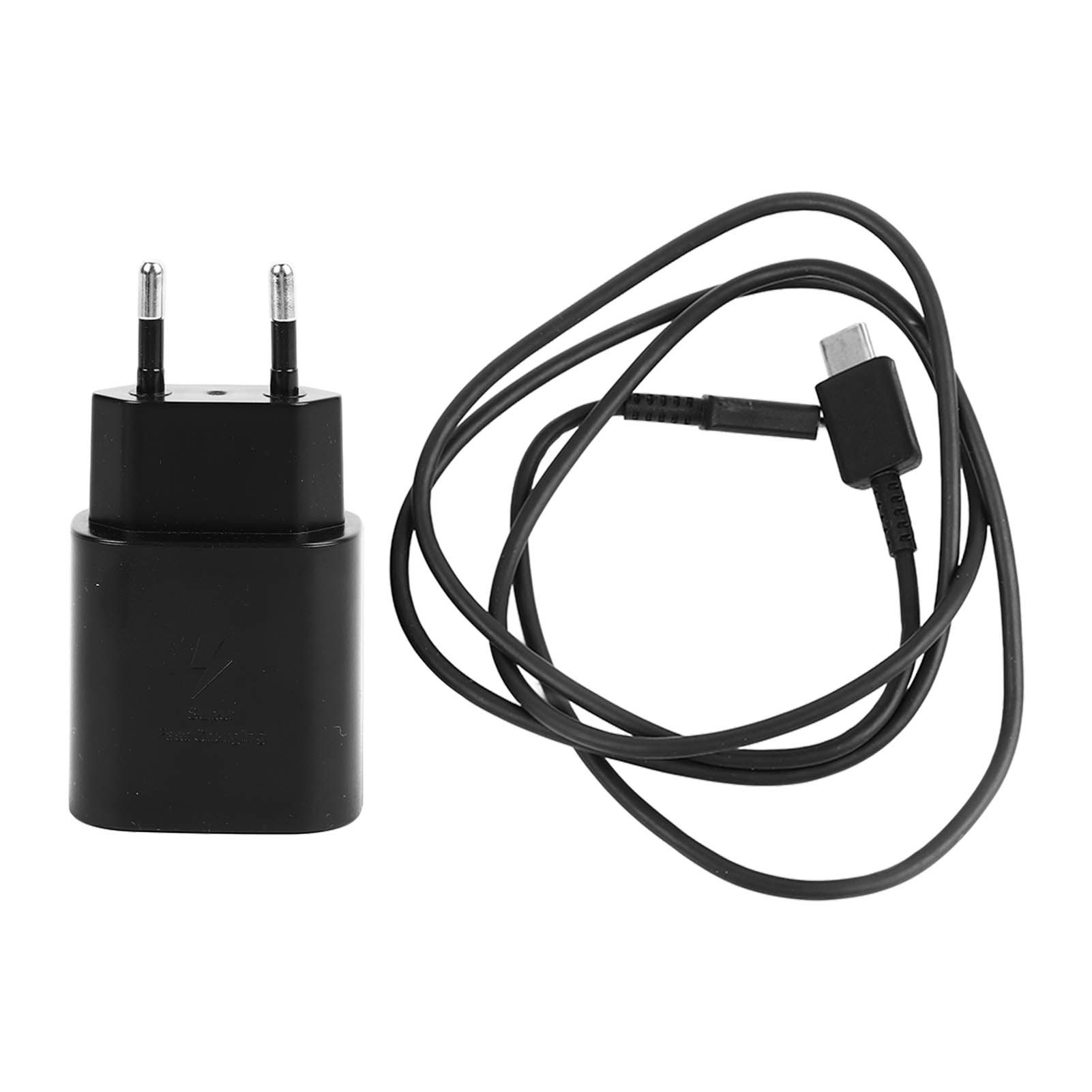25-w-pd-schnellladegerät Für Europa Mit Usb-c-kabel, Reiseadapter Für S20+ Und N10, 100–240 V